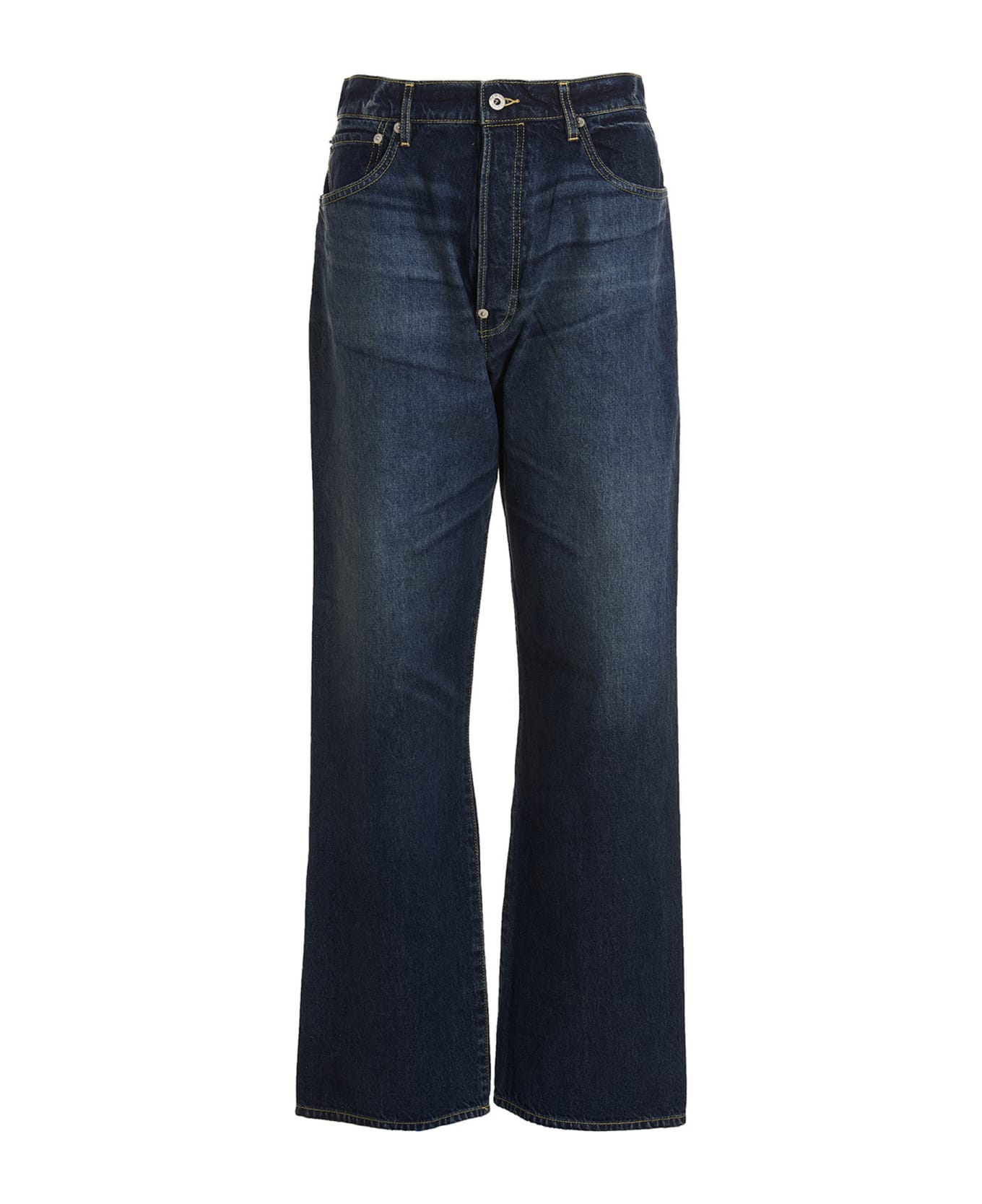Kenzo 'darkstone Suisen Relaxed Jeans - Blue