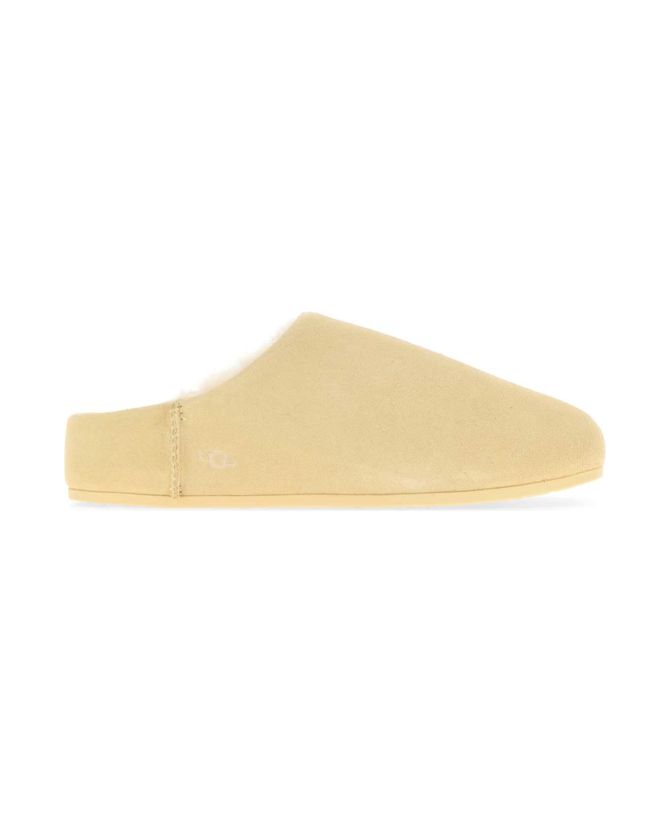 UGG Cream Suede Elea Slippers - PALEBUTTERCUP