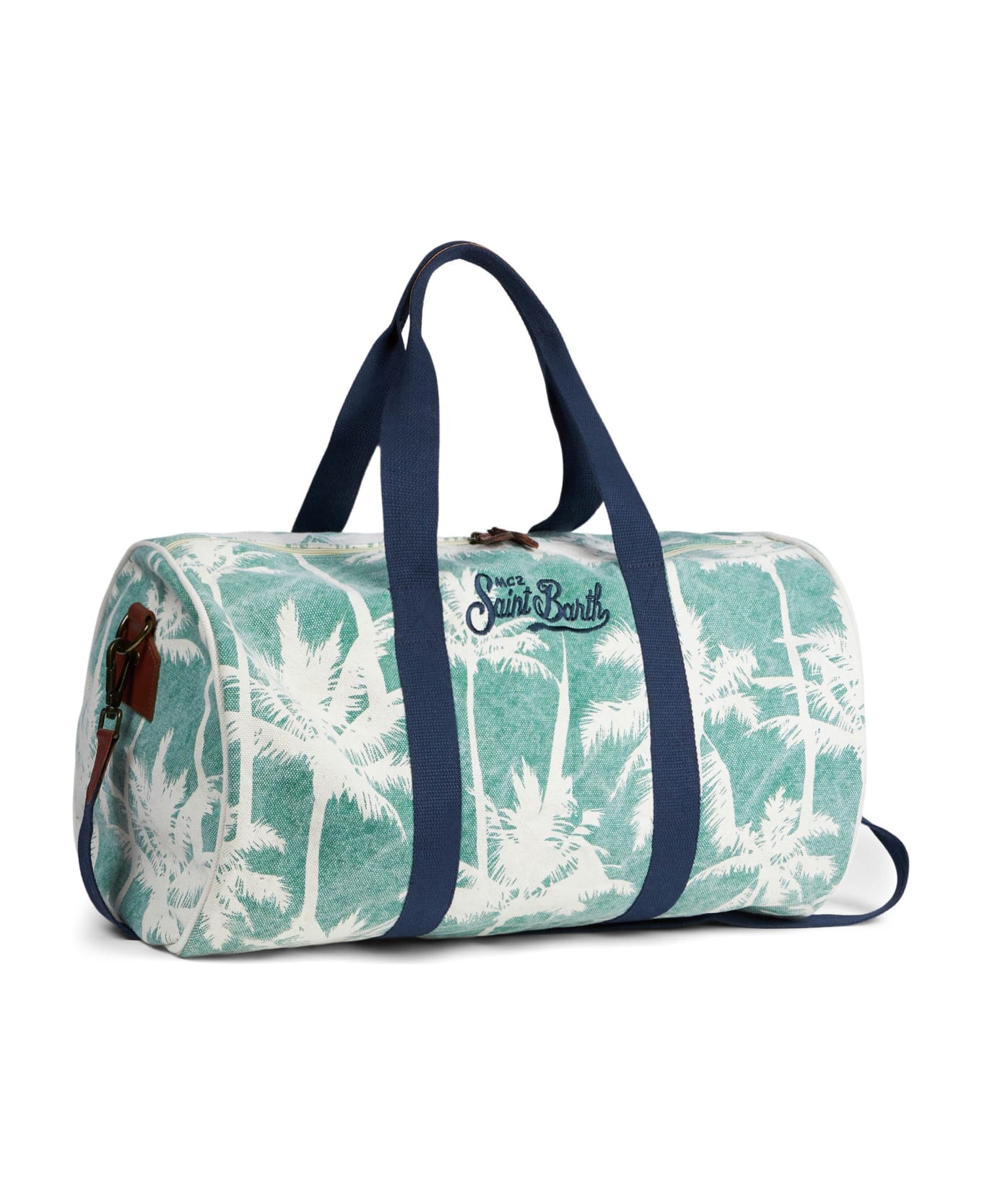 MC2 Saint Barth Travel Duffel Bag With Palms Print - unknown