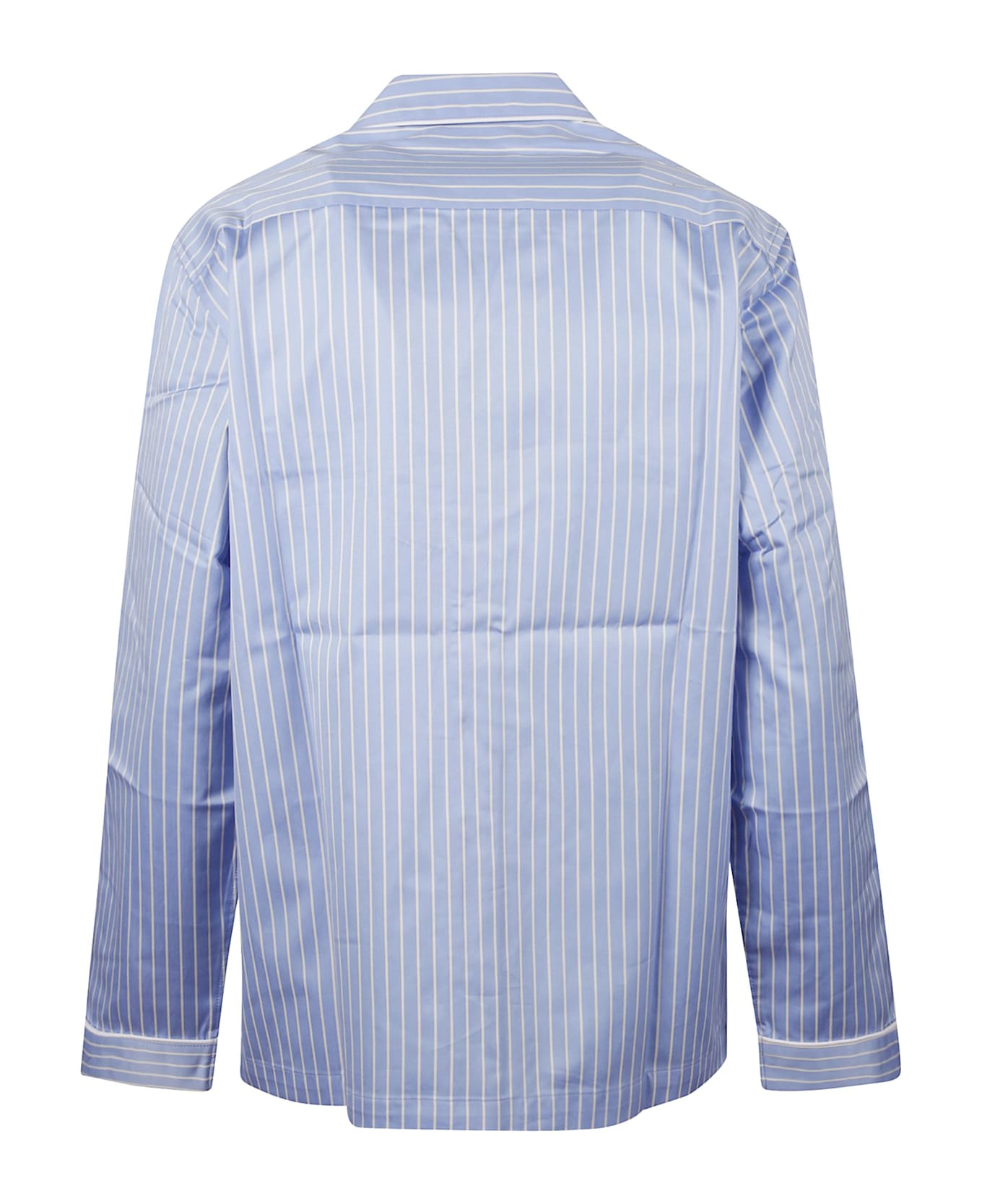 Tekla Striped Pajama Shirt - Blue