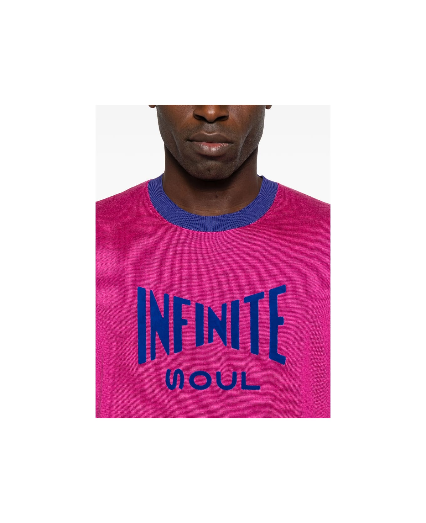 Wales Bonner T-shirt - PINK/BLUE