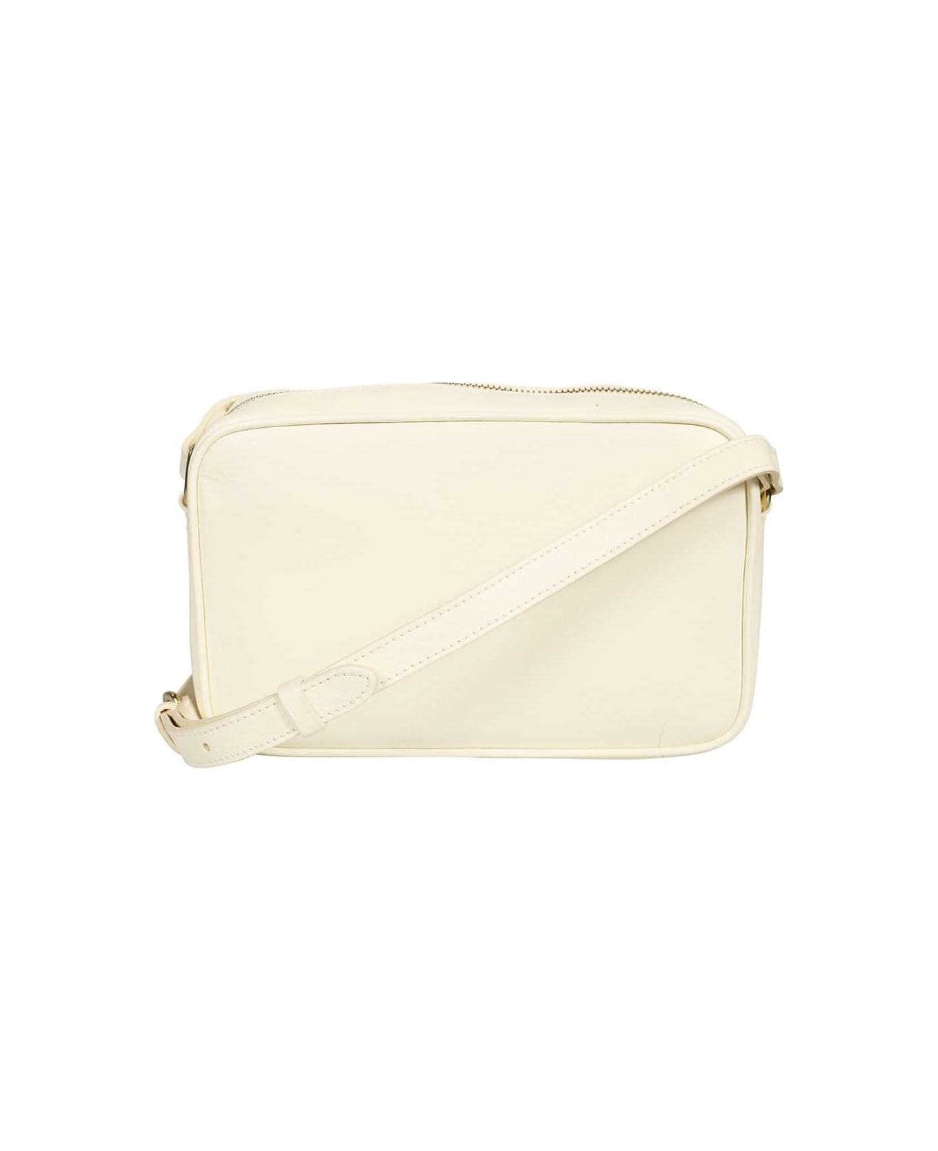 Il Bisonte Leather Crossbody Bag - panna