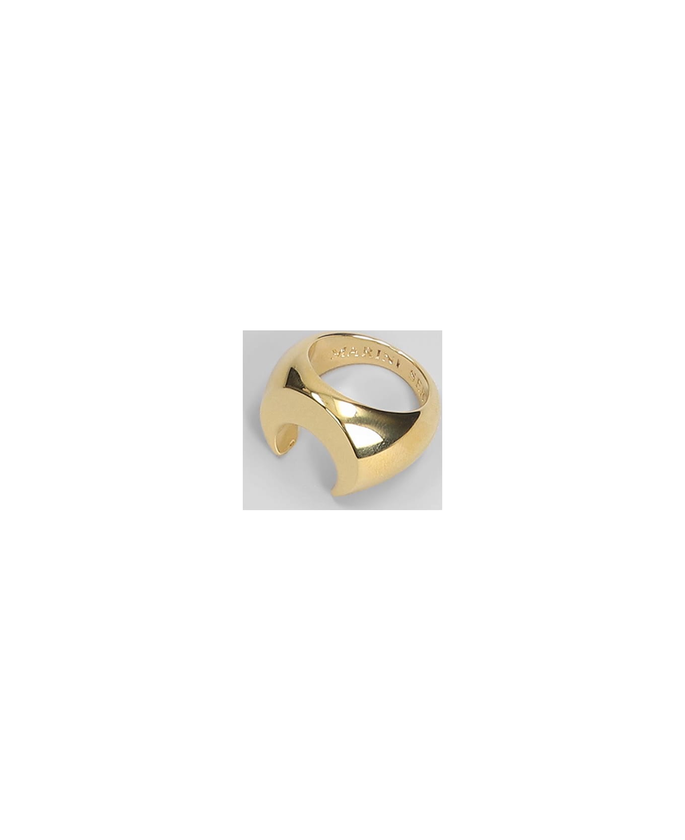 Marine Serre Ring In Gold Brass - gold