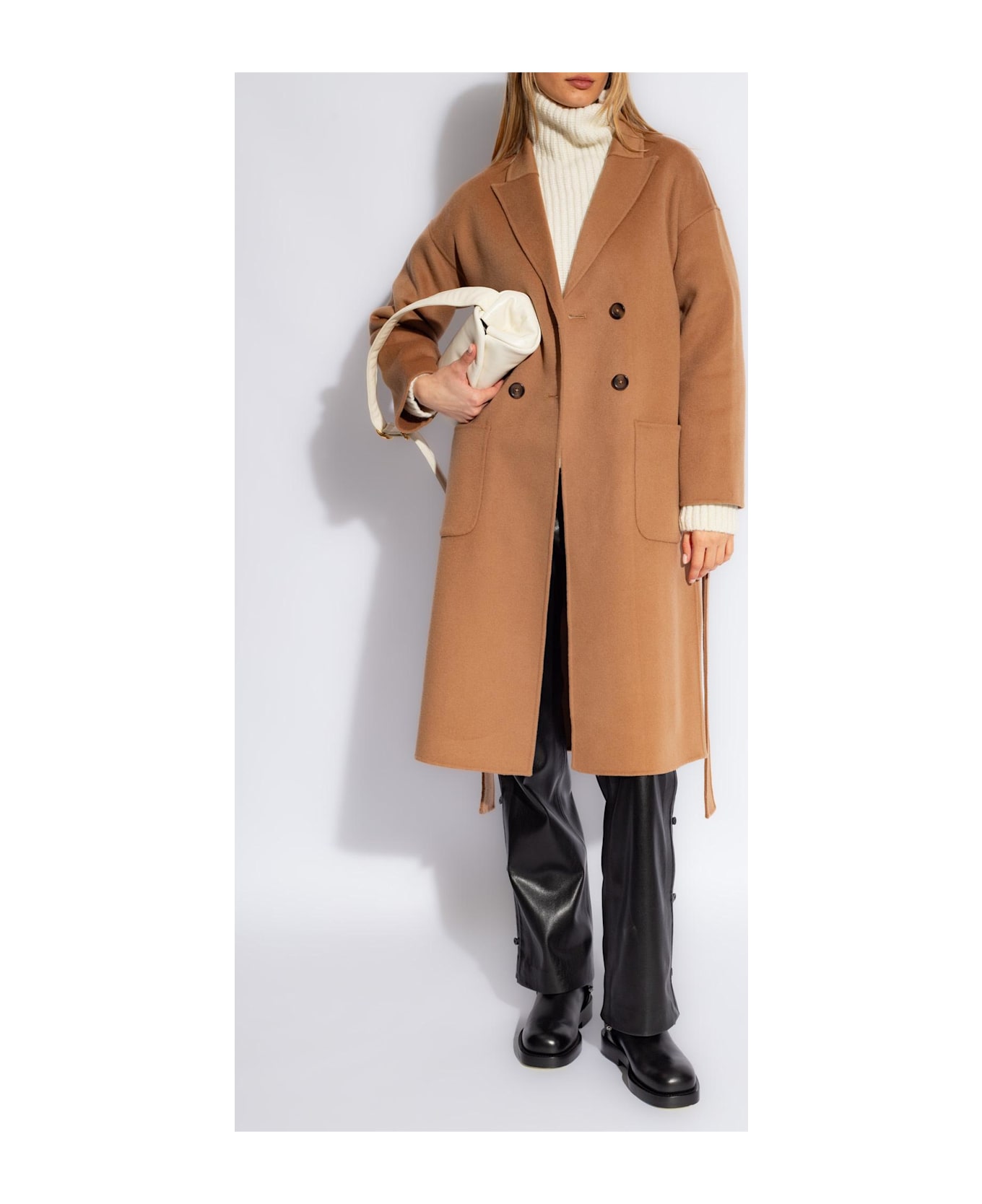 Anine Bing 
dylan
 Wool Coat - camel cashm.blend