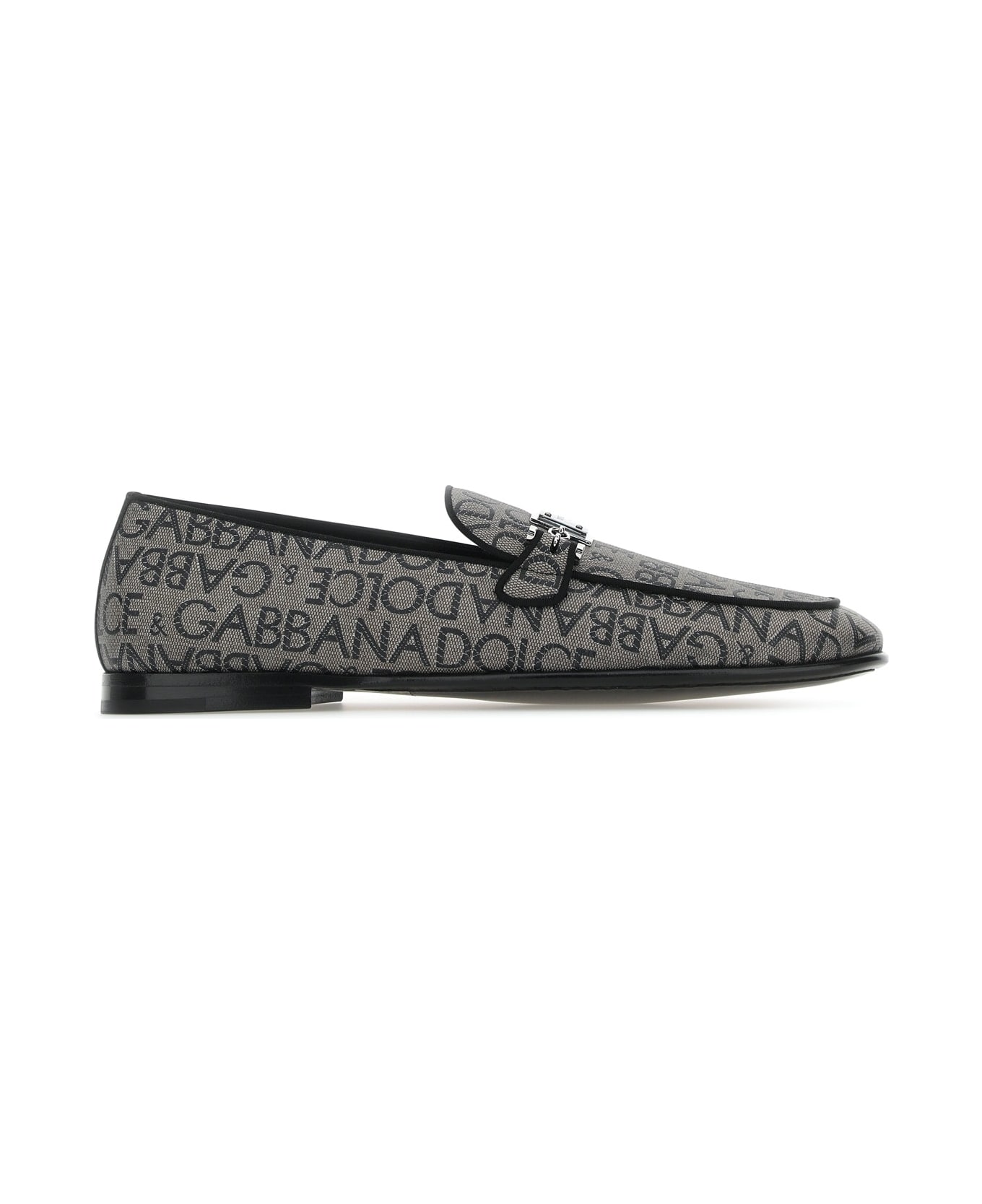 Dolce & Gabbana Printed Jacquard Loafers - MARRONENERO