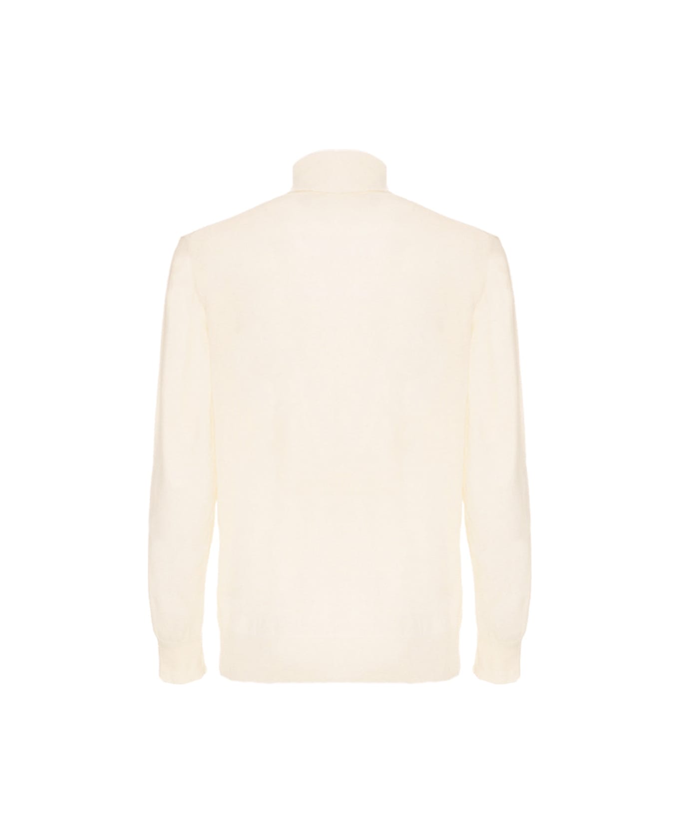 MC2 Saint Barth Blended Cashmere Turtle Neck Sweater - WHITE