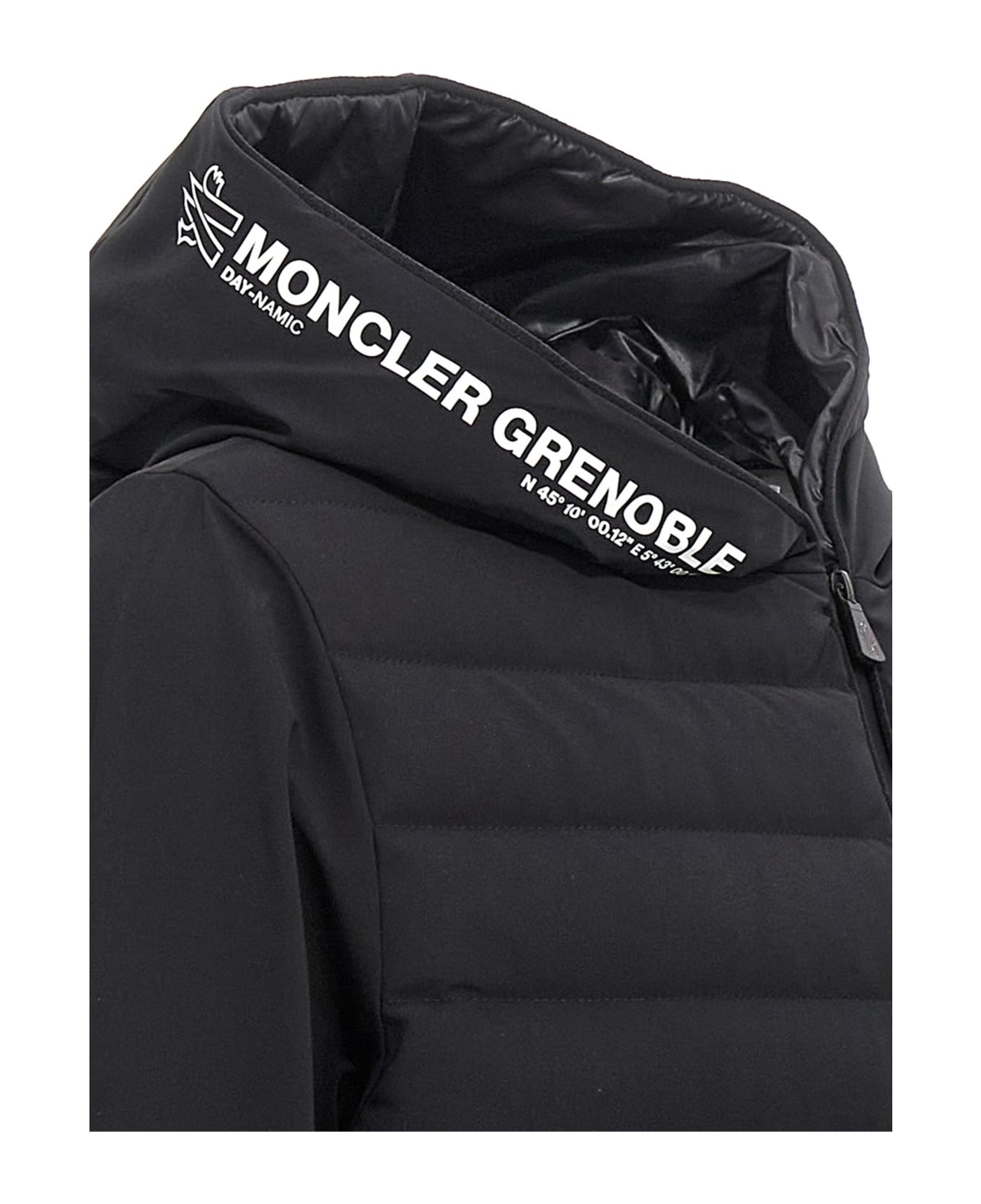 Moncler Grenoble Padded Insert Hooded Cardigan - Black  