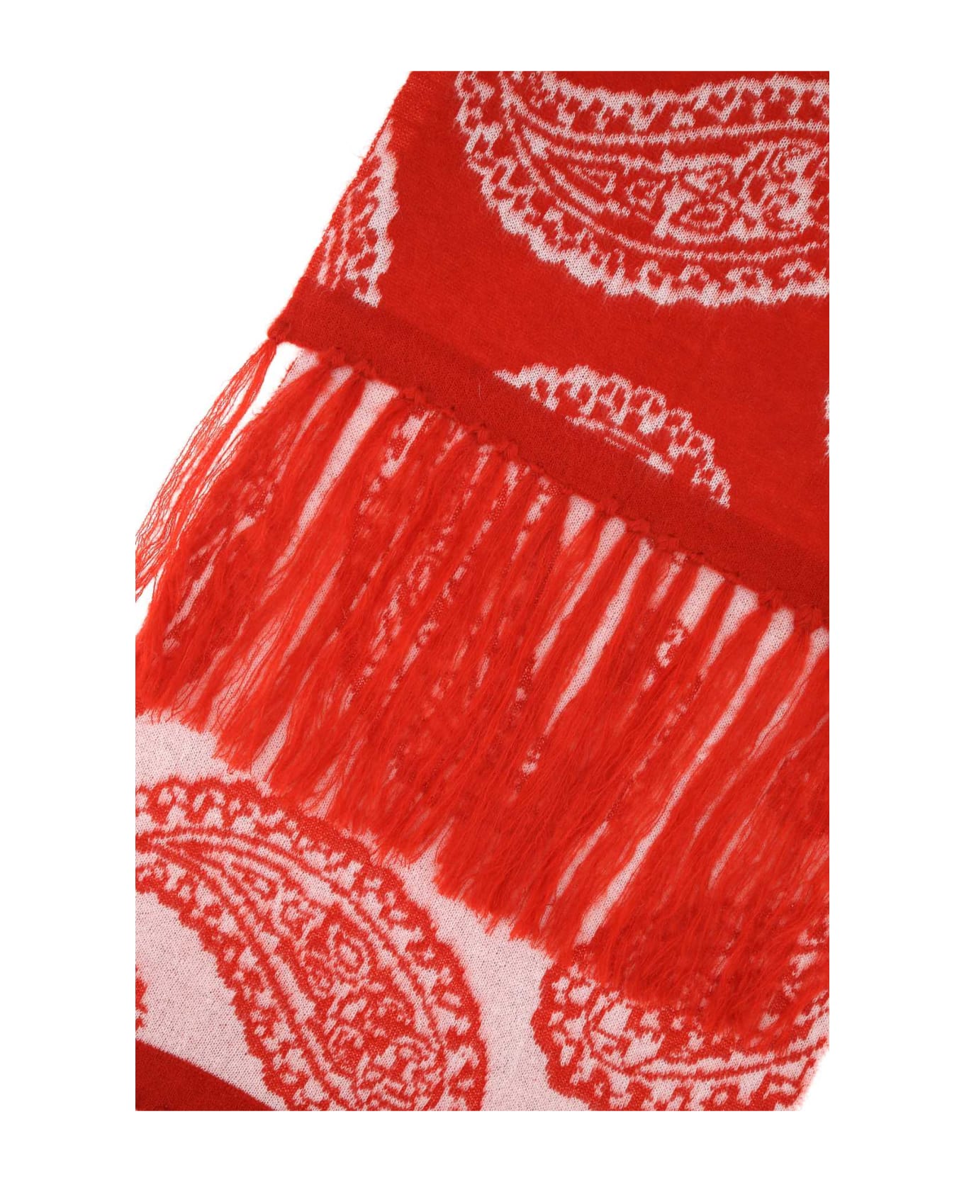 FourTwoFour on Fairfax Embroidered Acrylic Blend Scarf - 18 スカーフ