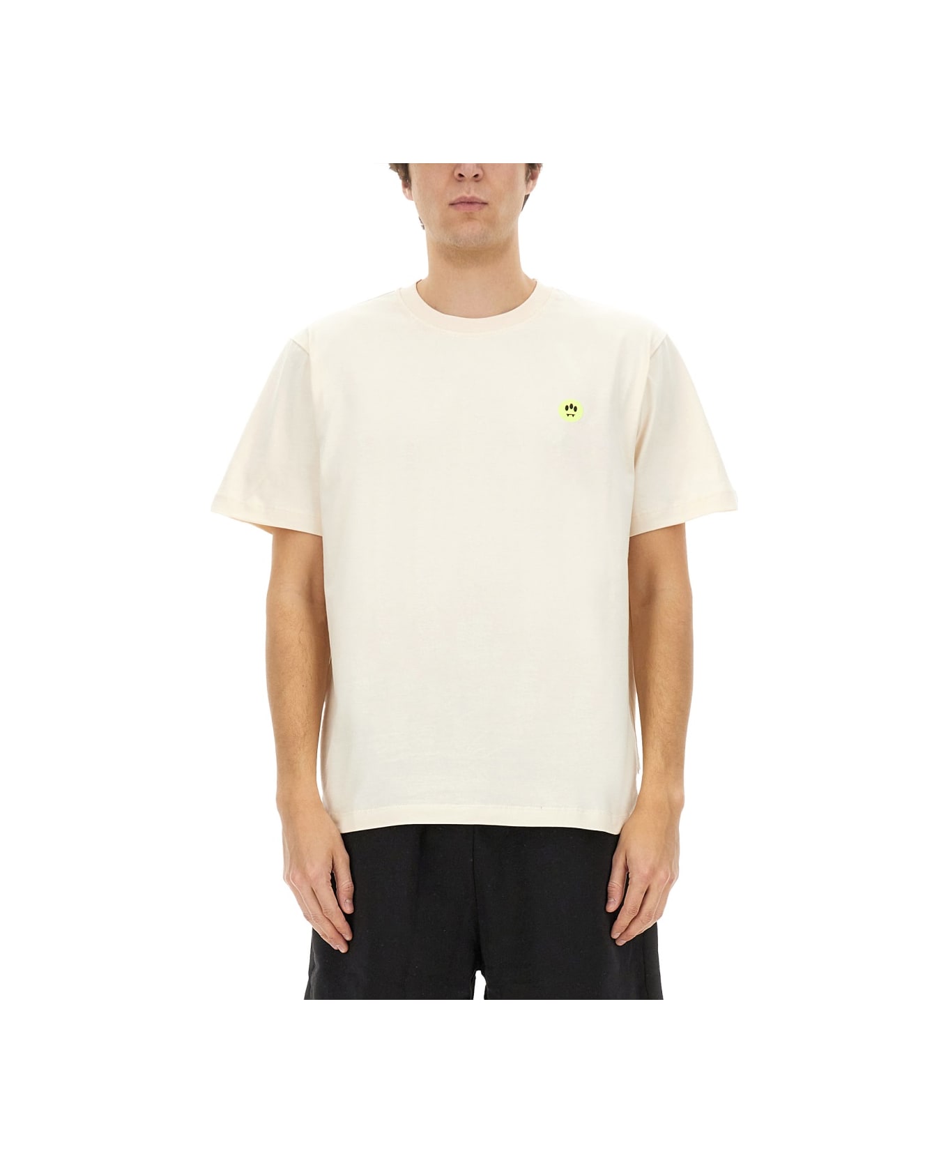 Barrow Dpp T-shirt With Print - Vanilla