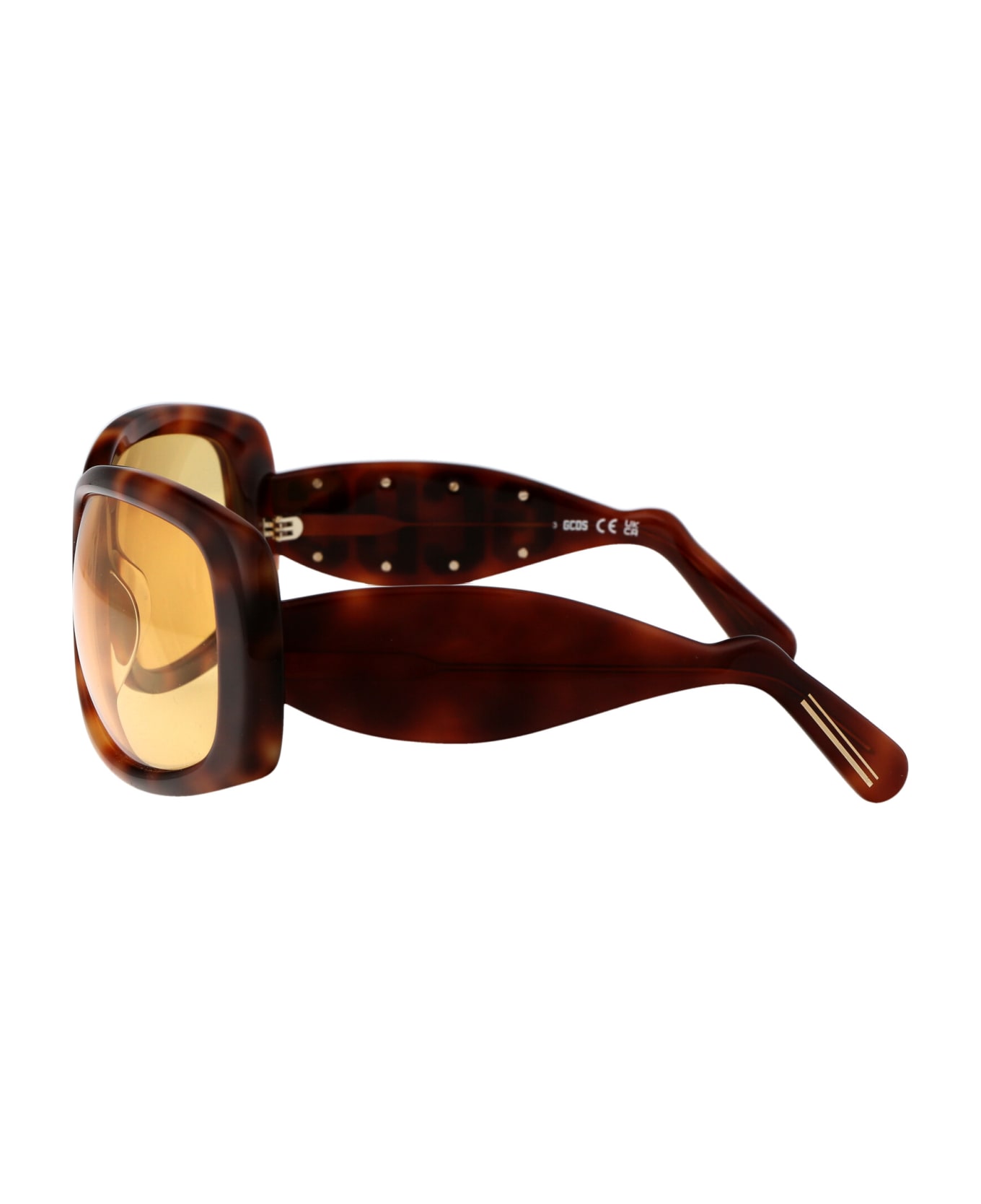 GCDS Gd0030 Sunglasses - 53E Avana Bionda/Marrone サングラス