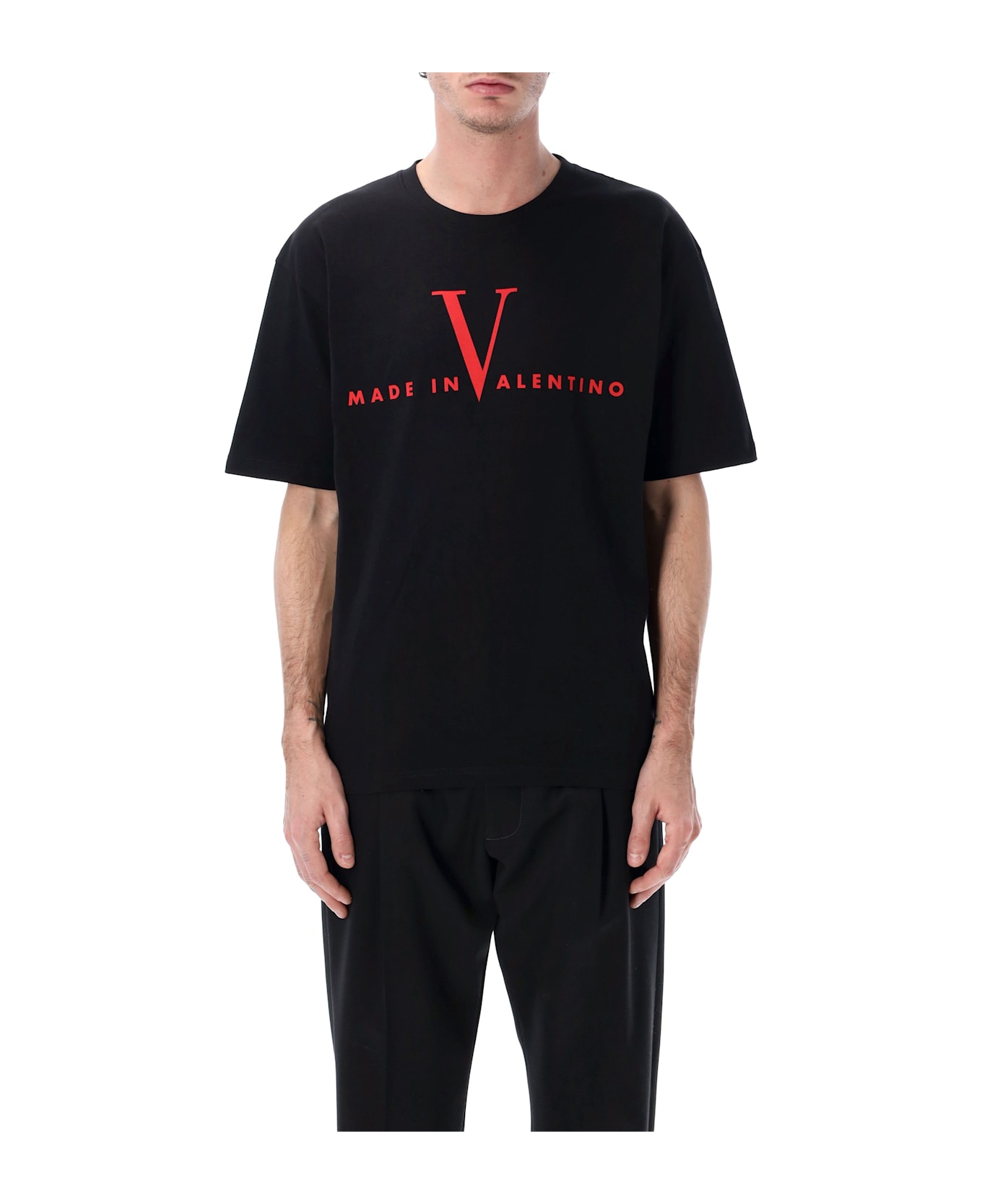 Valentino Garavani Made In Valentino T-shirt - BLACK/RED