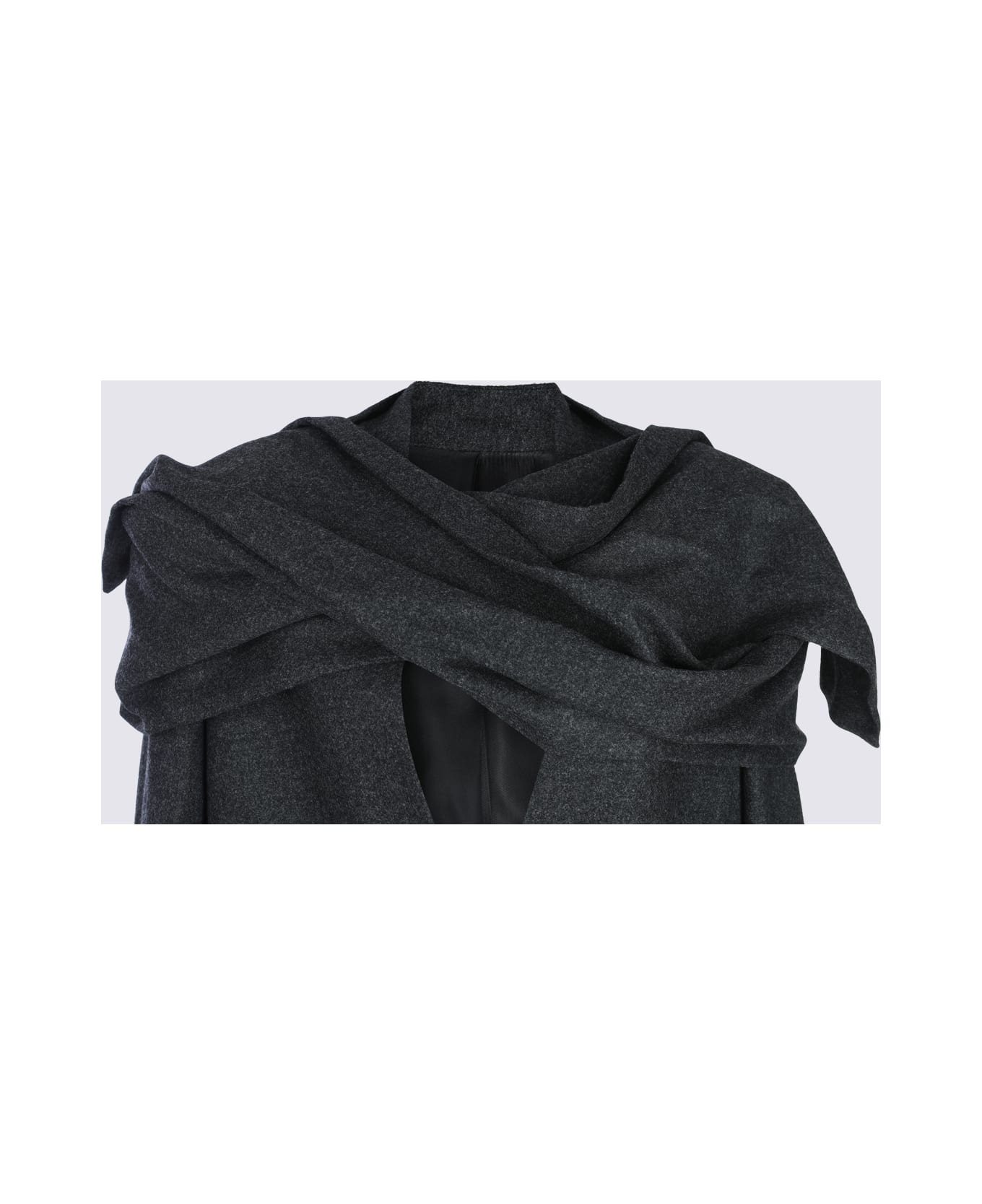 Totême Grey Viscose Blazer - CHARCOAL MELANGE