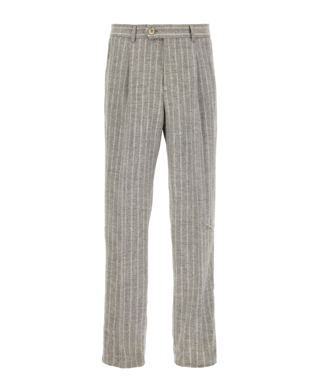 Brunello Cucinelli Pinstripe Pants - Gray