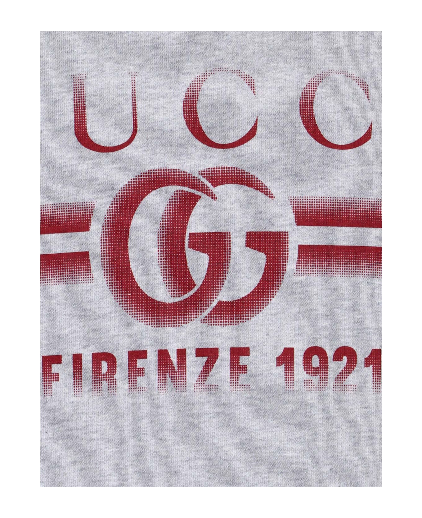 Gucci Print Hoodie - Gray