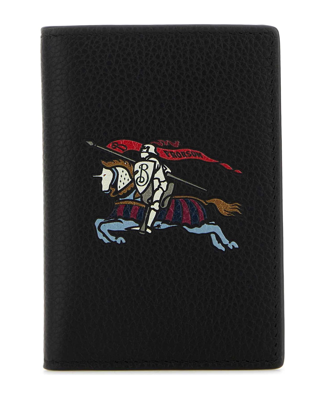 Burberry Black Leather Card Holder - BLACK