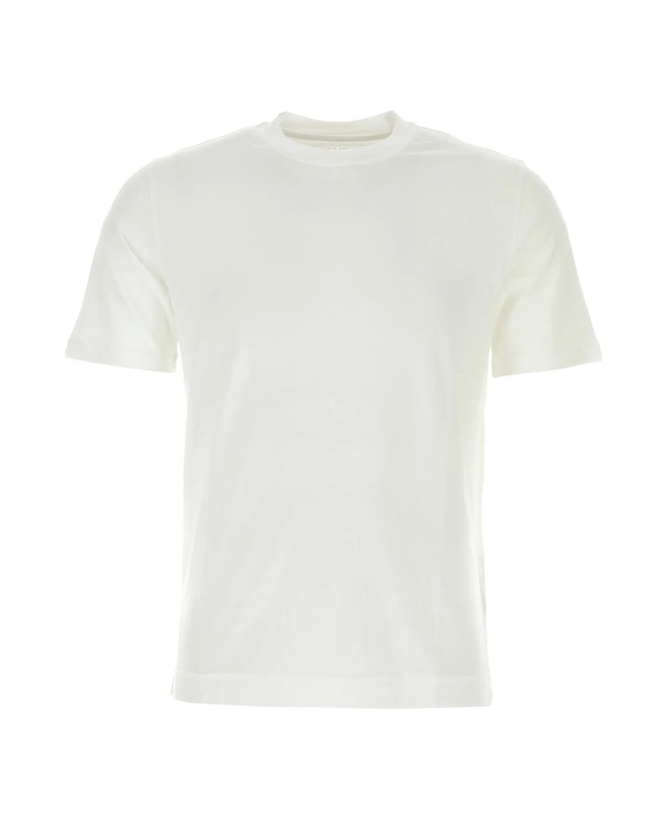 Fedeli White Cotton T-shirt - WHITE