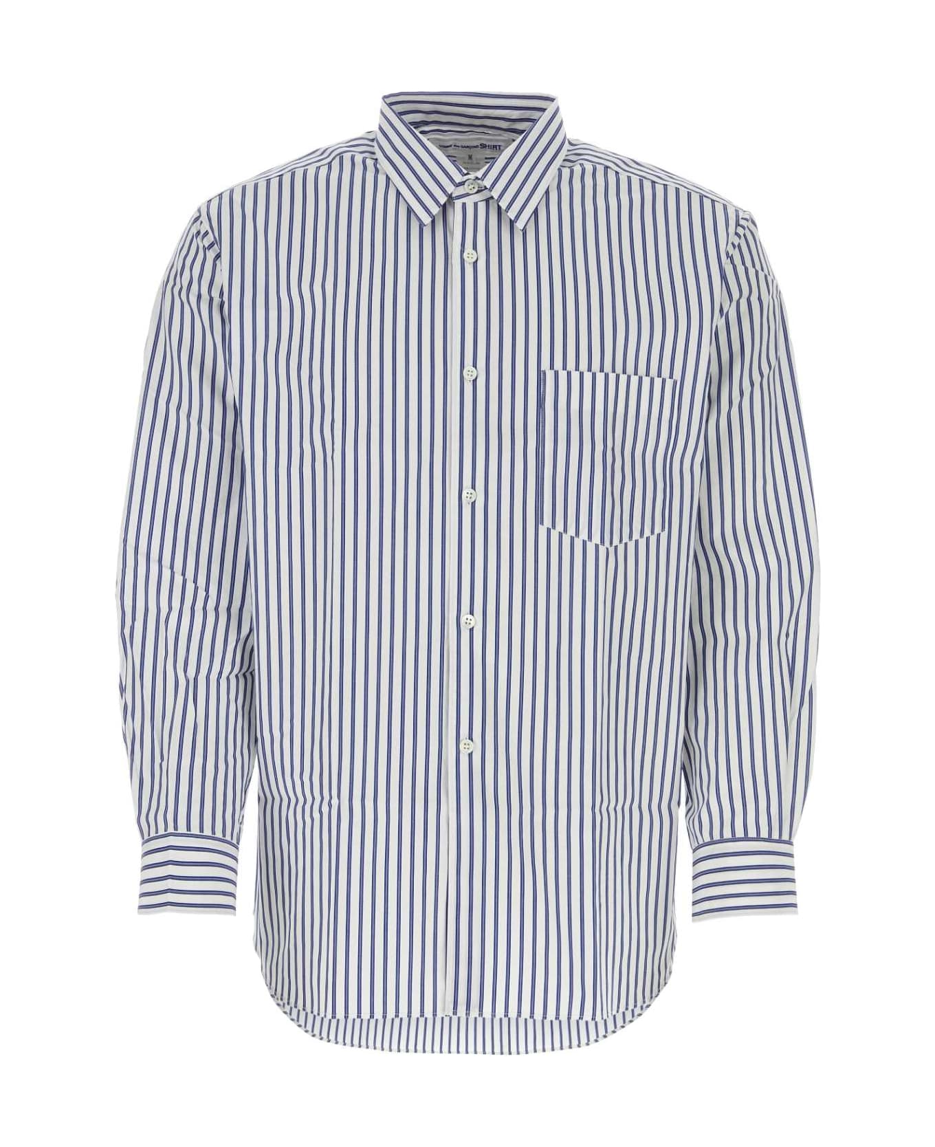 Comme des Garçons Printed Poplin Shirt - STRIPE117