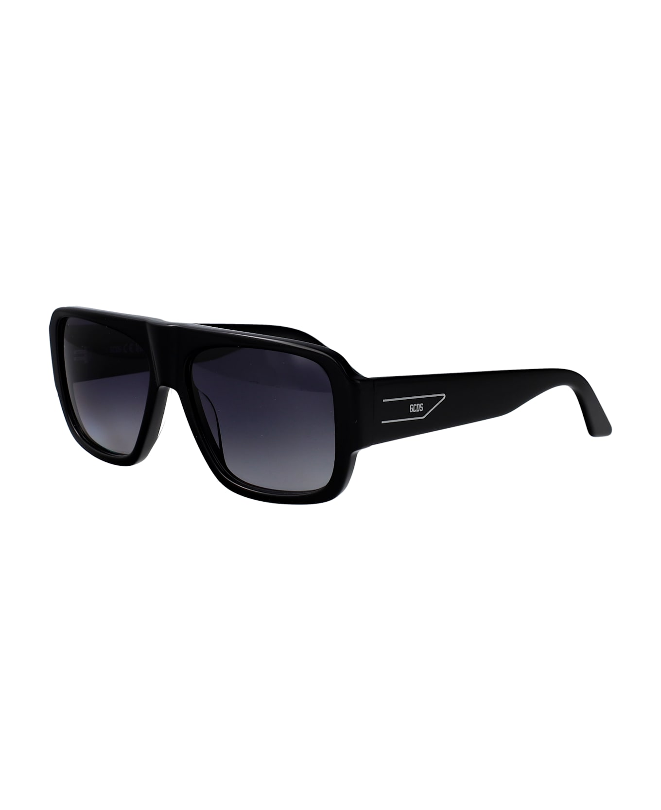 GCDS Gd0069 Sunglasses - nero lucido / fumo grad