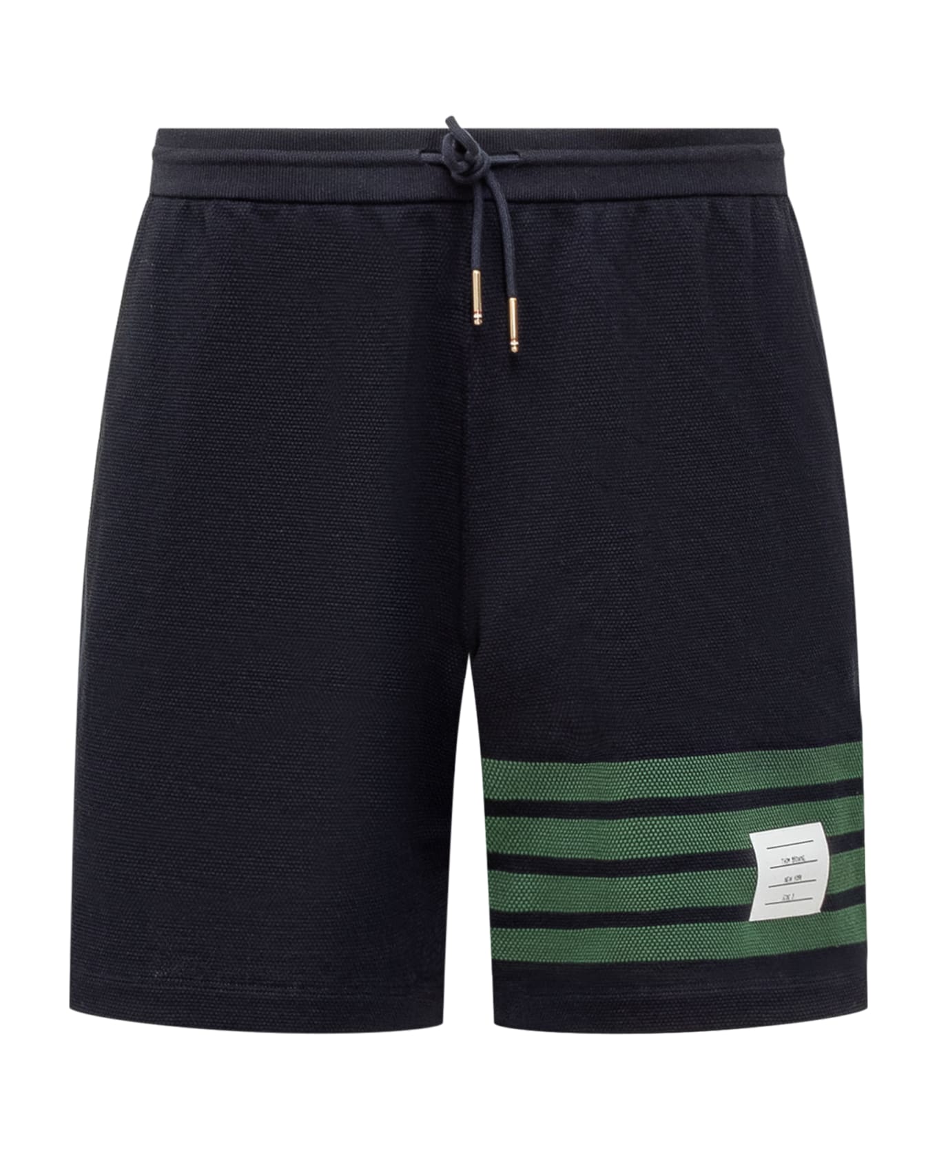 Thom Browne Shorts With 4-bar Logo - NAVY