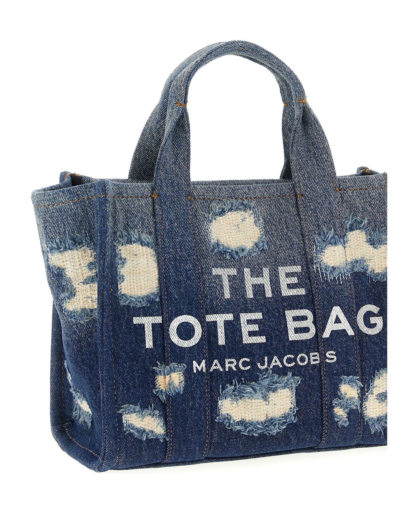 Marc Jacobs 
the Rip And Repair Denim Small Tote
 Shopping Bag - Blue
