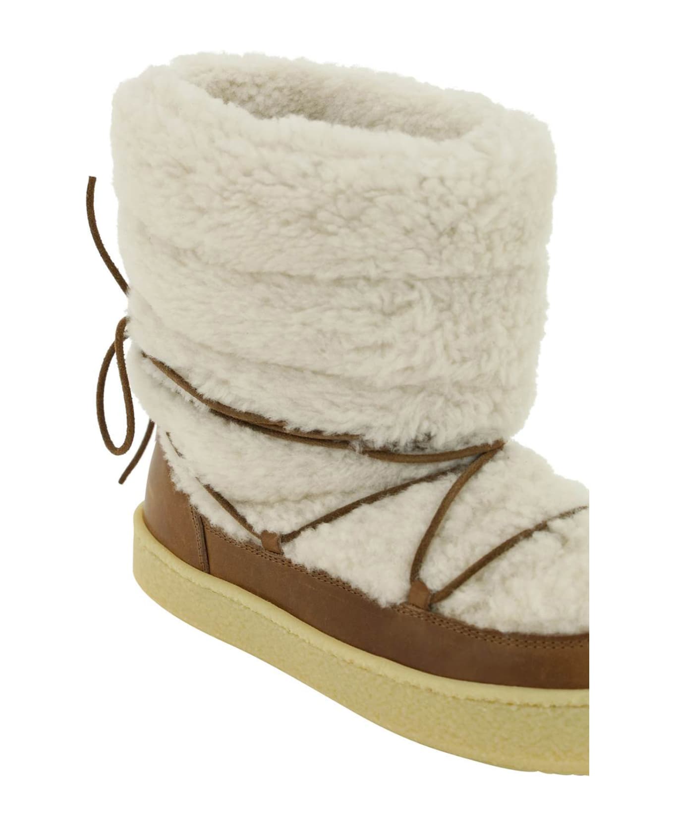 Isabel Marant Zimlee Snow Ankle Boots - Ecru