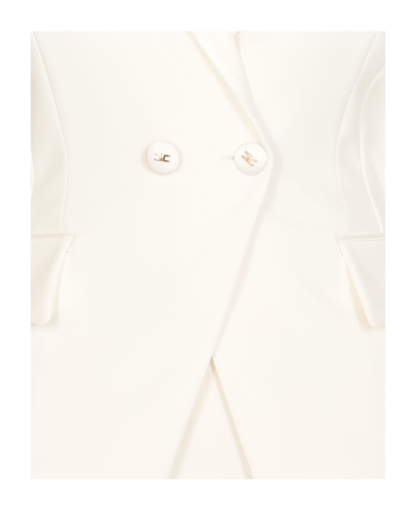 Elisabetta Franchi Blazer 1 Petto E Mezzo Blazer - Ivory