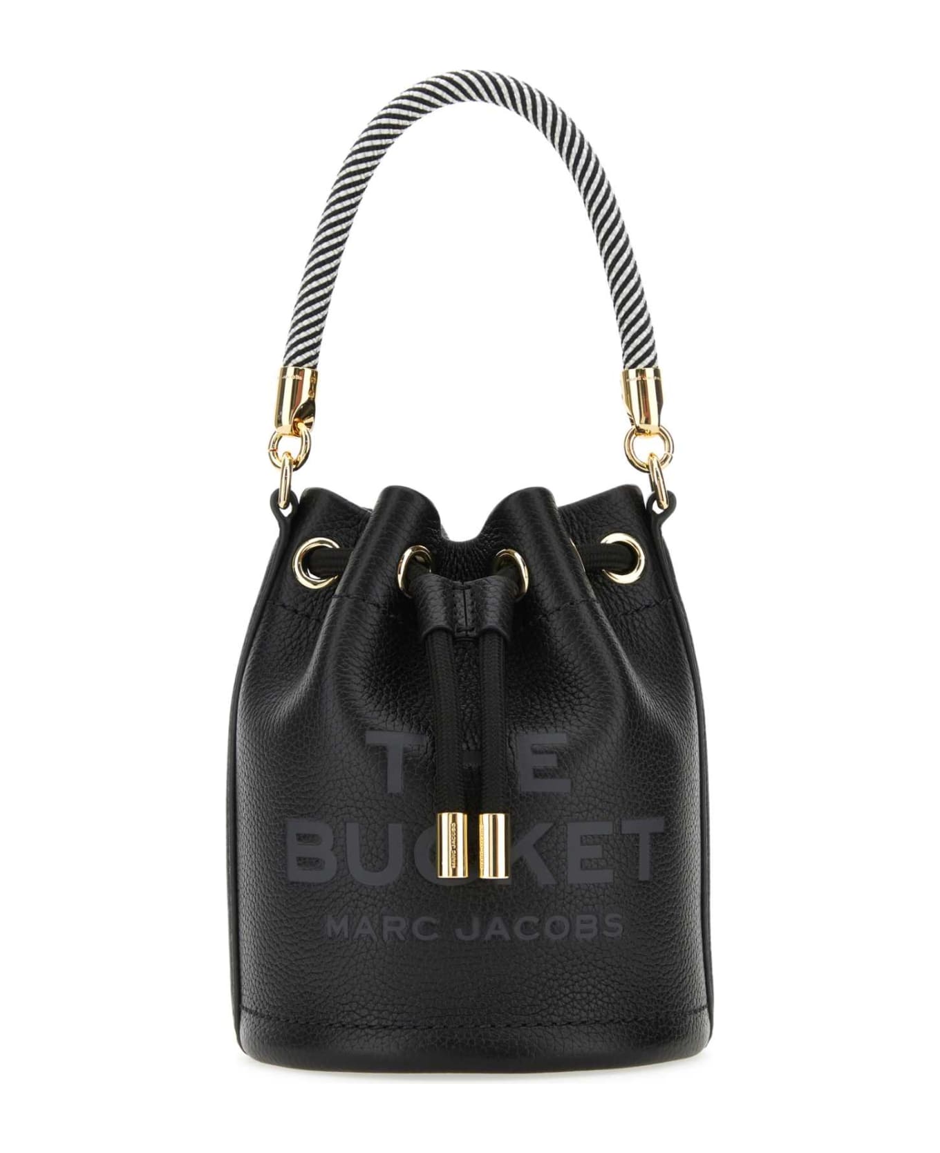 Marc Jacobs Black Leather Micro The Bucket Bucket Bag - 001