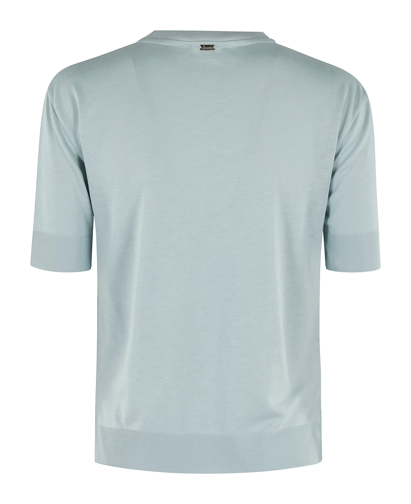 Herno Crew-neck T-shirt - Azzurro Minerale