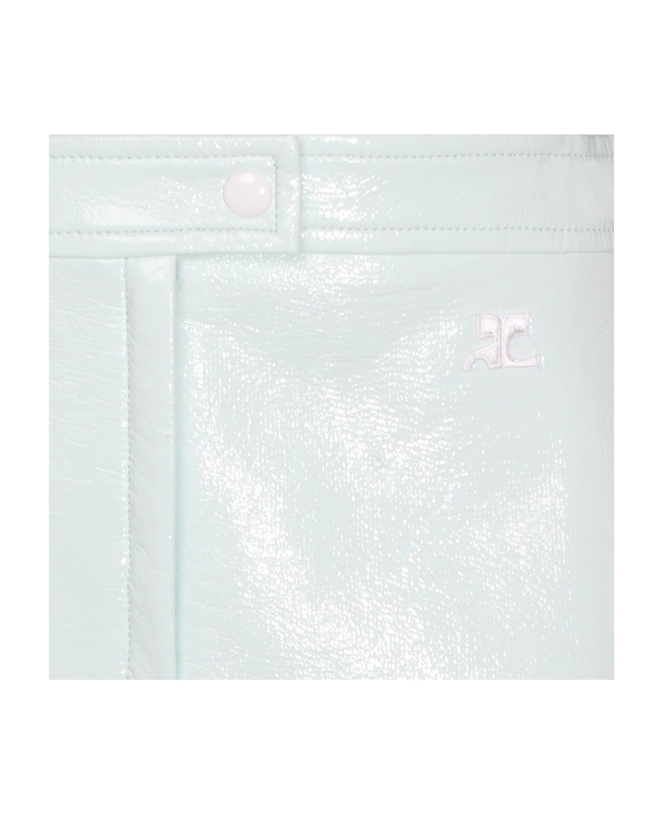 Courrèges Light Mint Mini Skirt - LIGHT MINT
