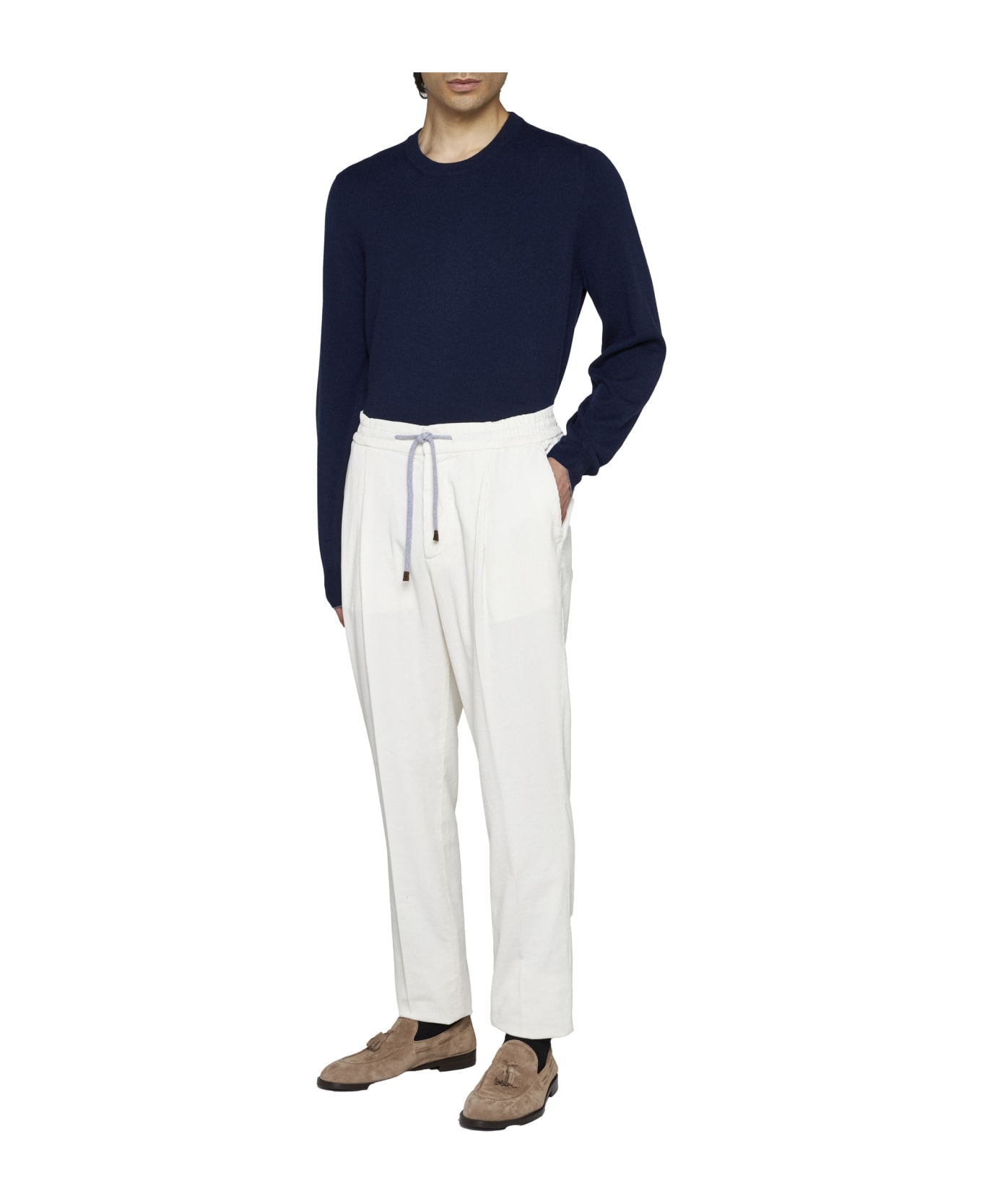 Brunello Cucinelli Corduroy Trousers - Ivory ボトムス