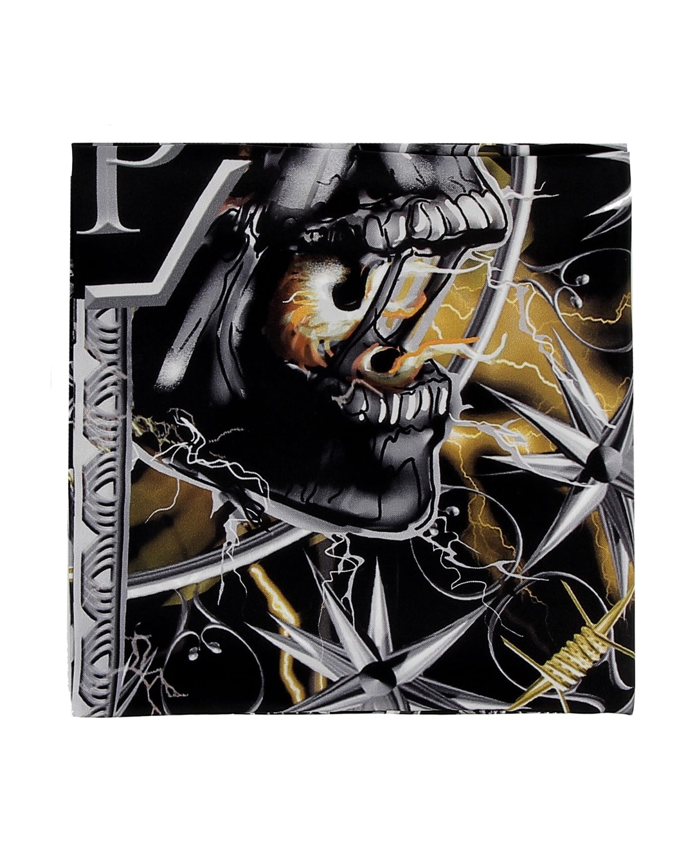 Philipp Plein Multicolor Silk Scarf - MULTICOLOR