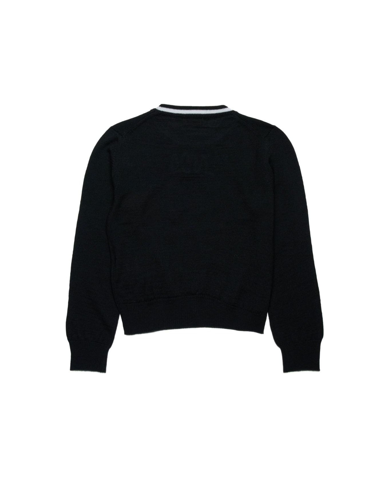 N.21 Nº21 Kids Logo Sweater - Black