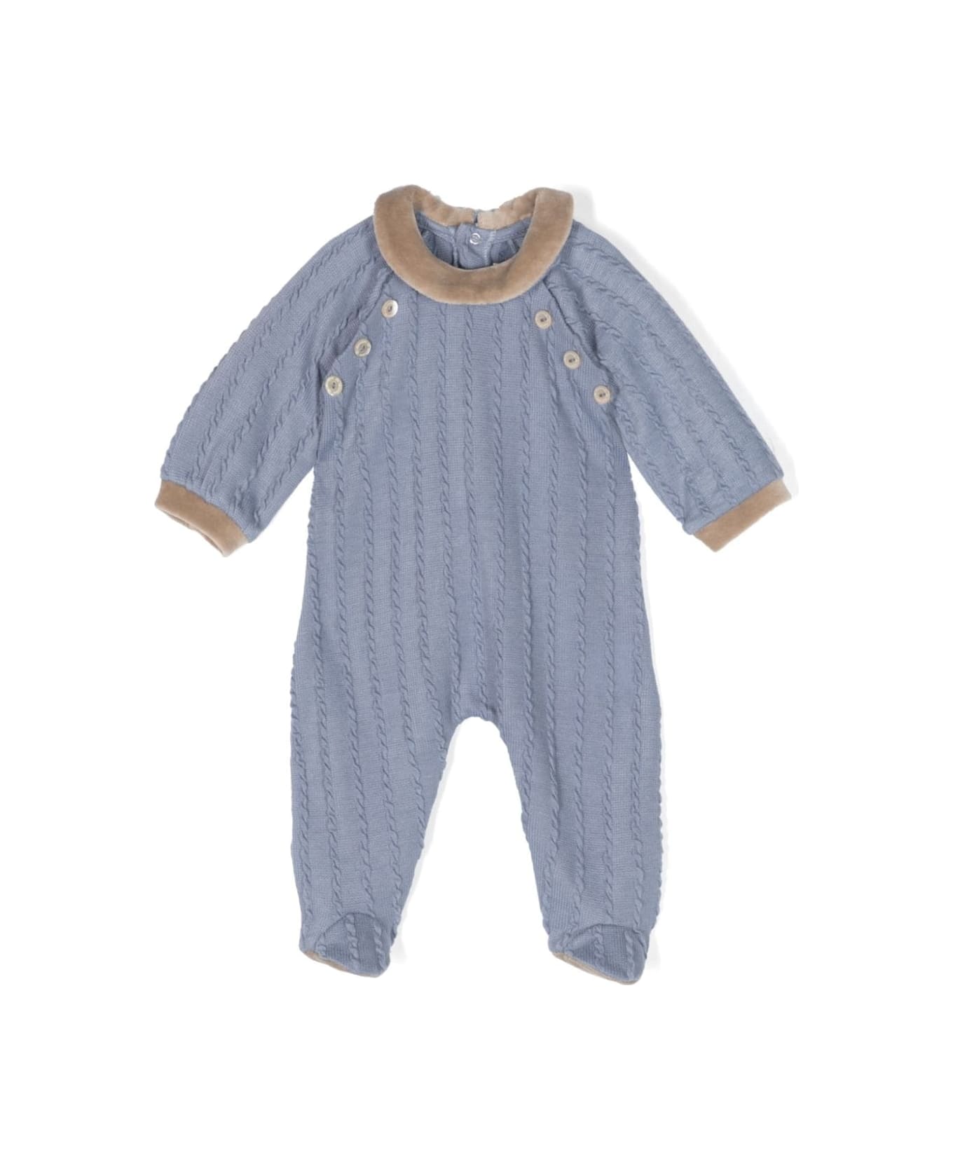 La stupenderia Onesie With Embroidery - Blue ボディスーツ＆セットアップ