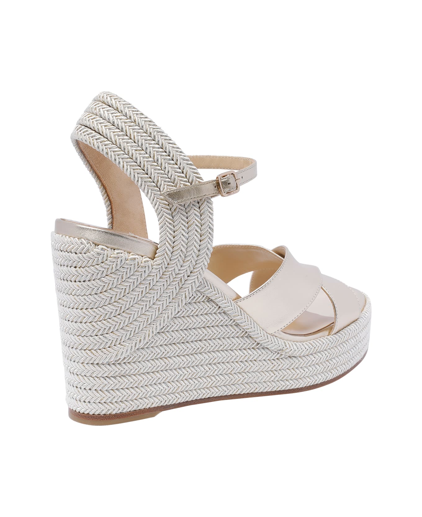 Jimmy Choo Dellena Wedge Sandals - Golden