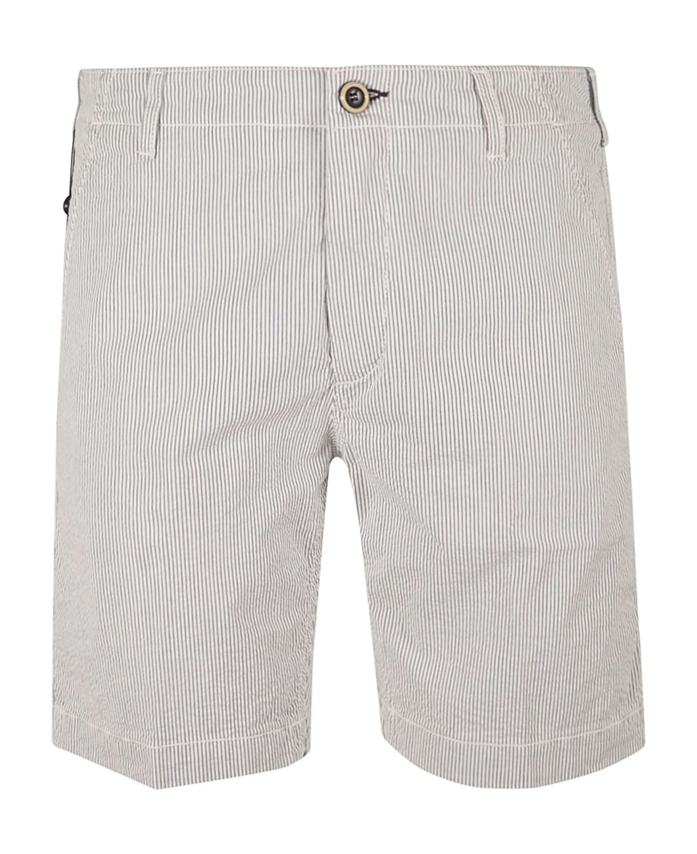 Vilebrequin Logo Patch Striped Shorts - Blue  ショートパンツ