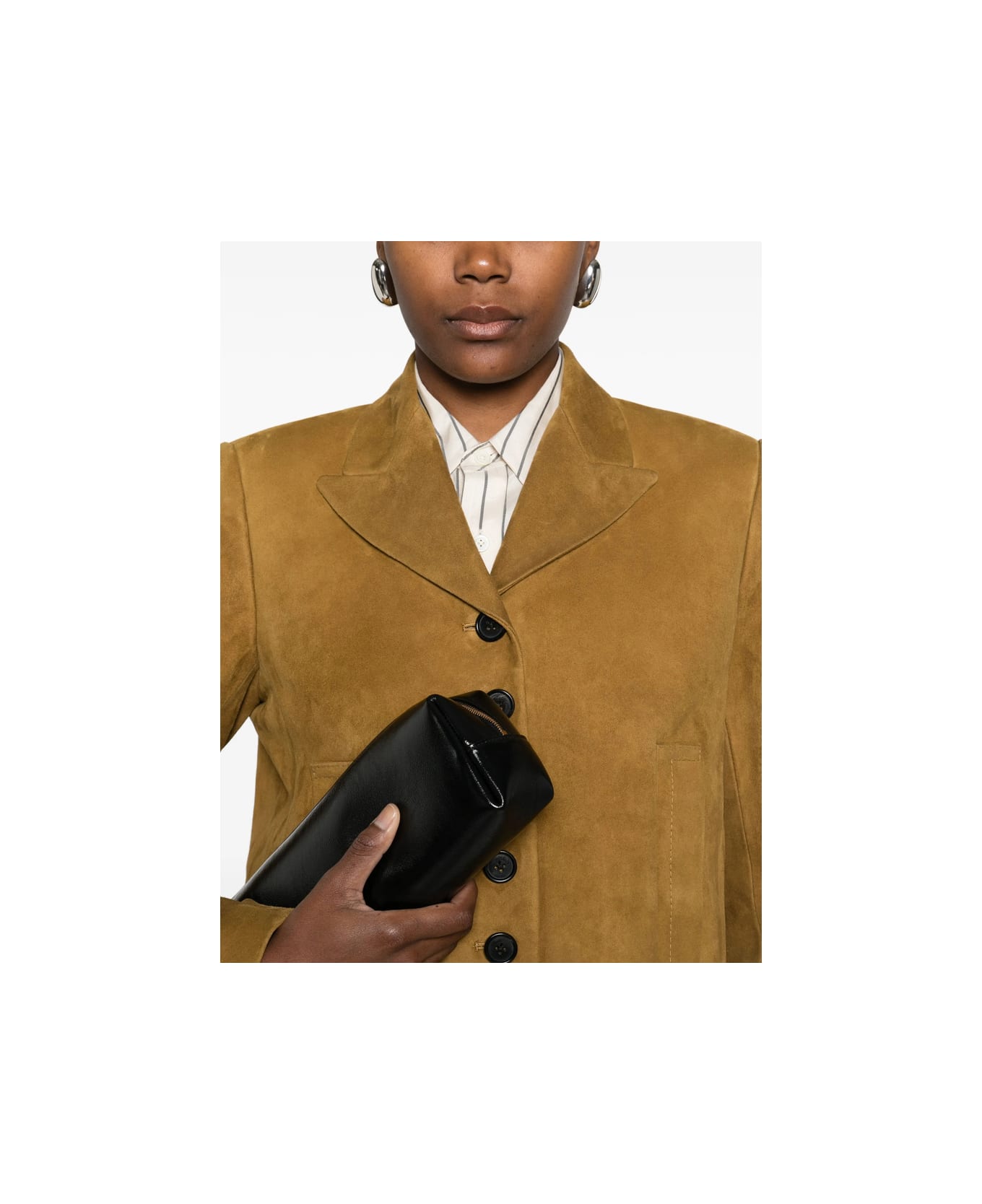 Khaite Leather Outerwear - BROWN