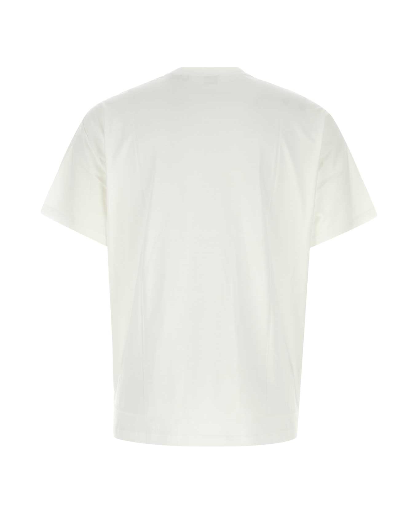 Burberry White Cotton T-shirt - WHITE