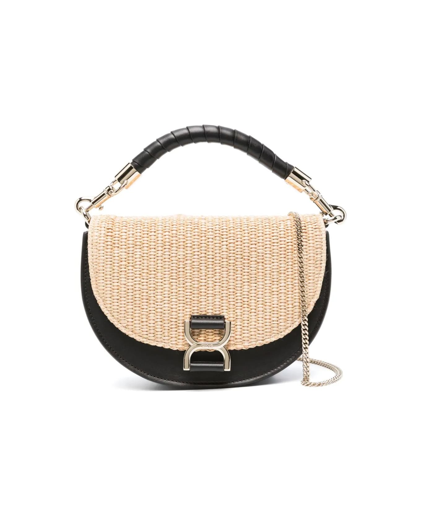 Chloé Marcie Flap And Chain Bag In Hot Sand - Brown