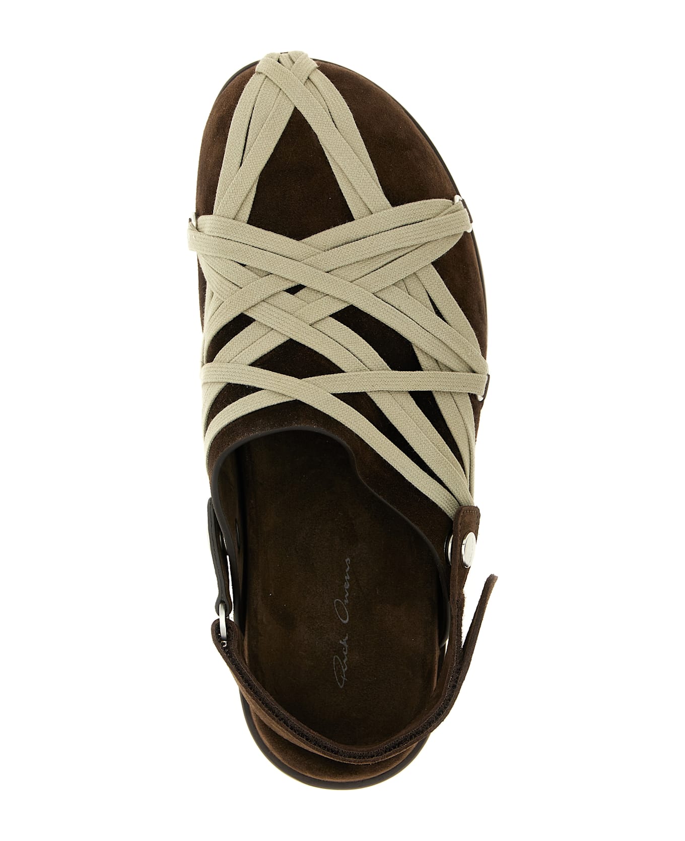 Rick Owens 
megalace Mule Granola
 Sabots - Brown