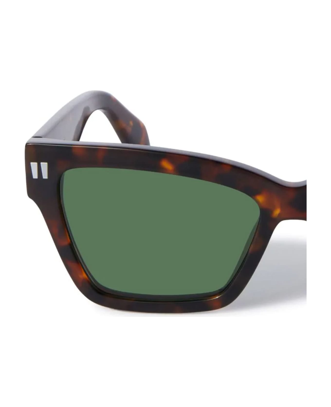 Off-White Cincinnati - Havana / Green Sunglasses - Havana