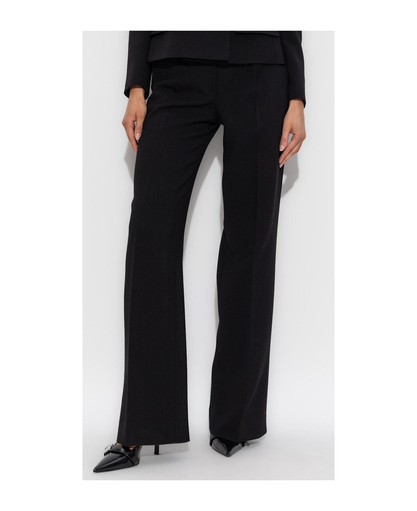 Dolce & Gabbana Wool Pleated Trousers - Nero