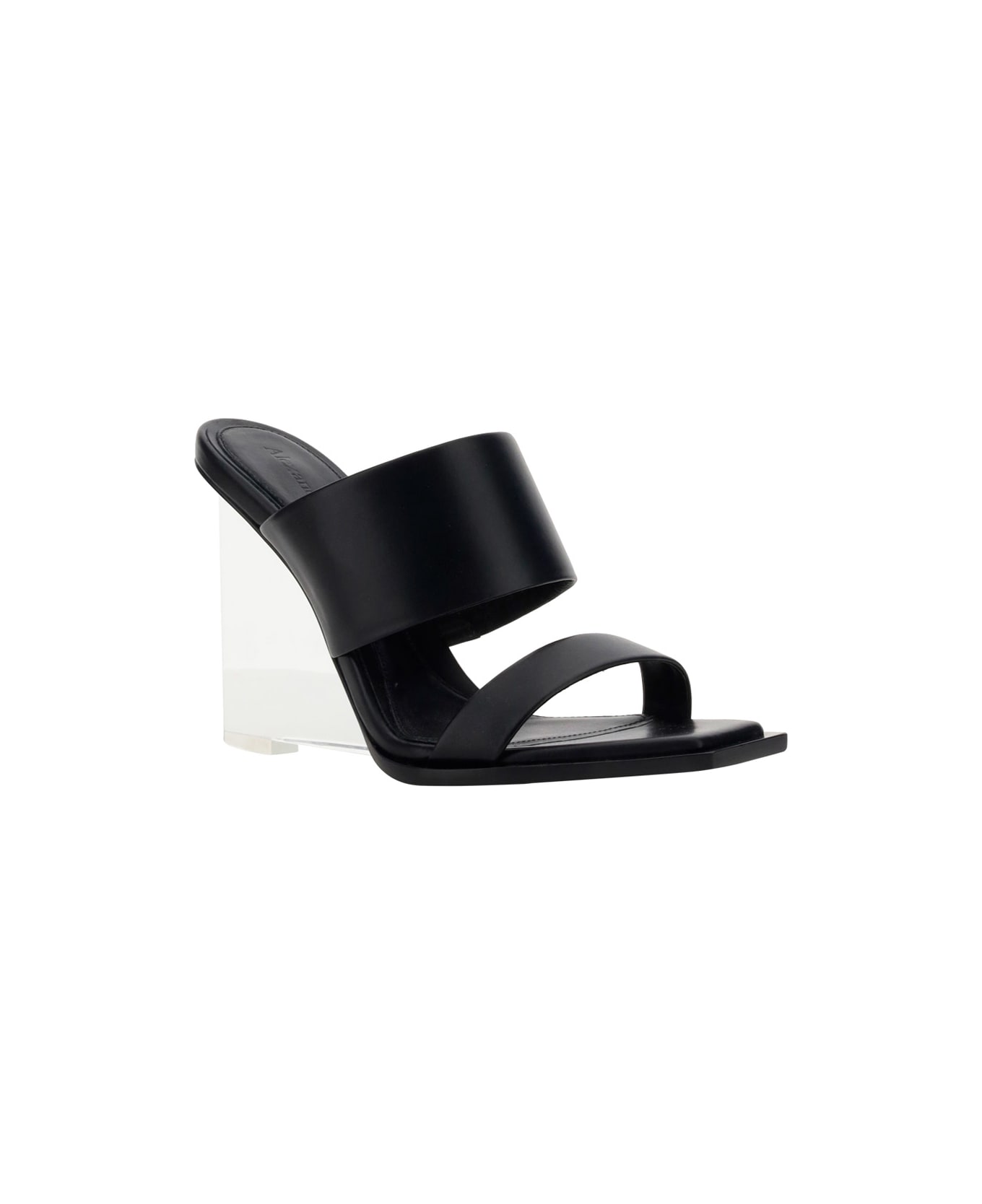 Alexander McQueen Leather Sandals - Black サンダル