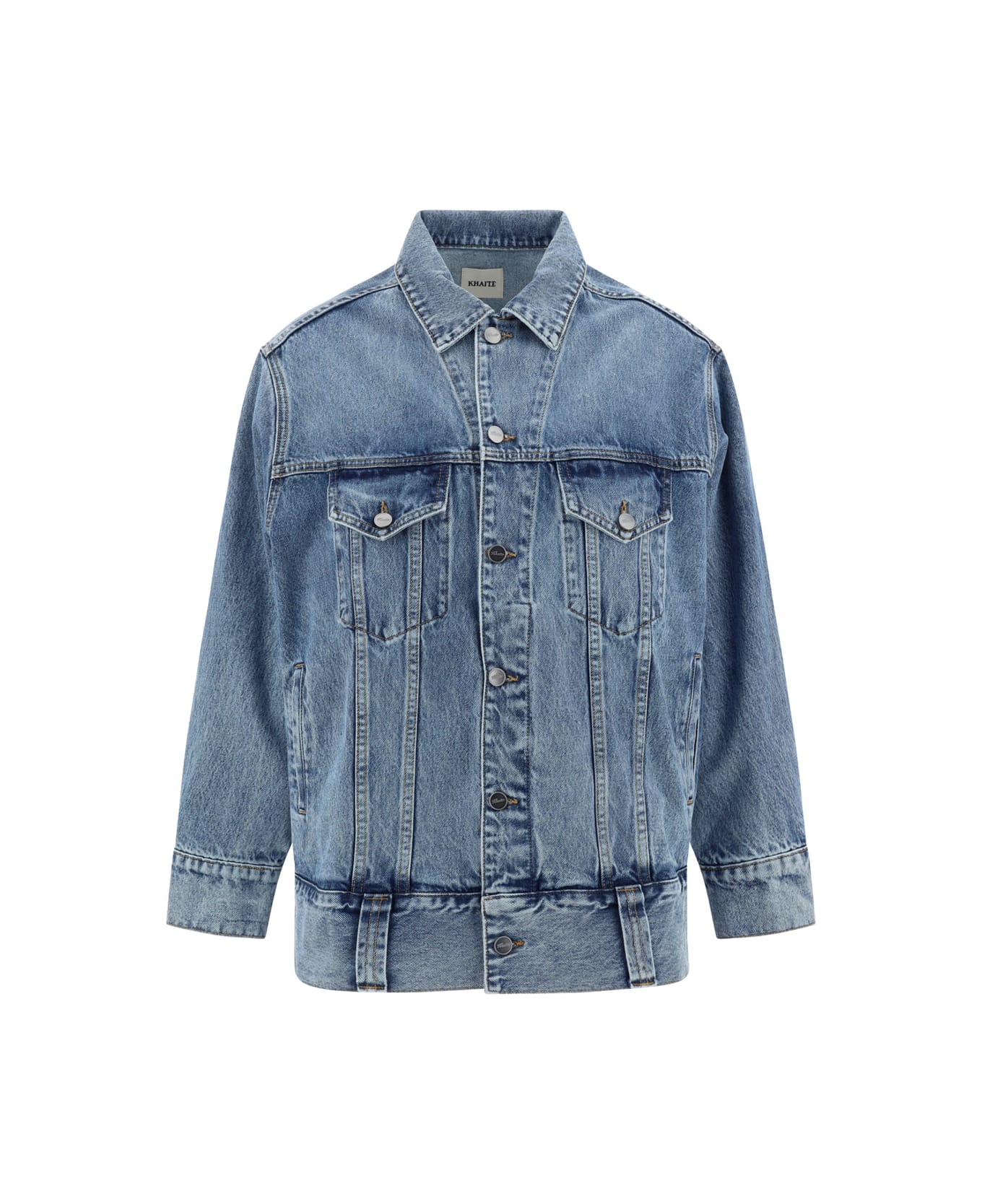 Khaite Grizzo Denim Jacket - BLUE