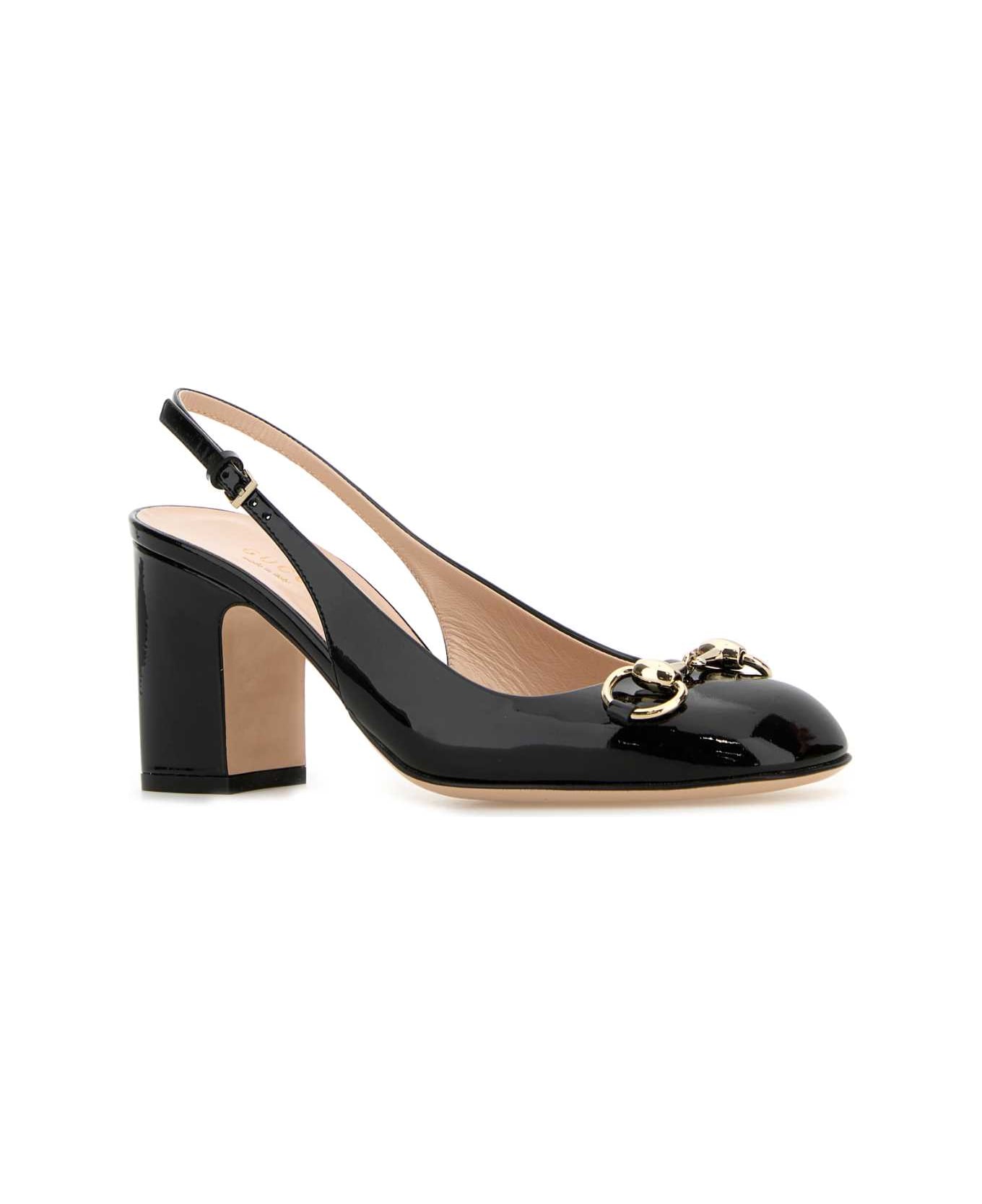 Gucci Black Leather Pumps - NERO