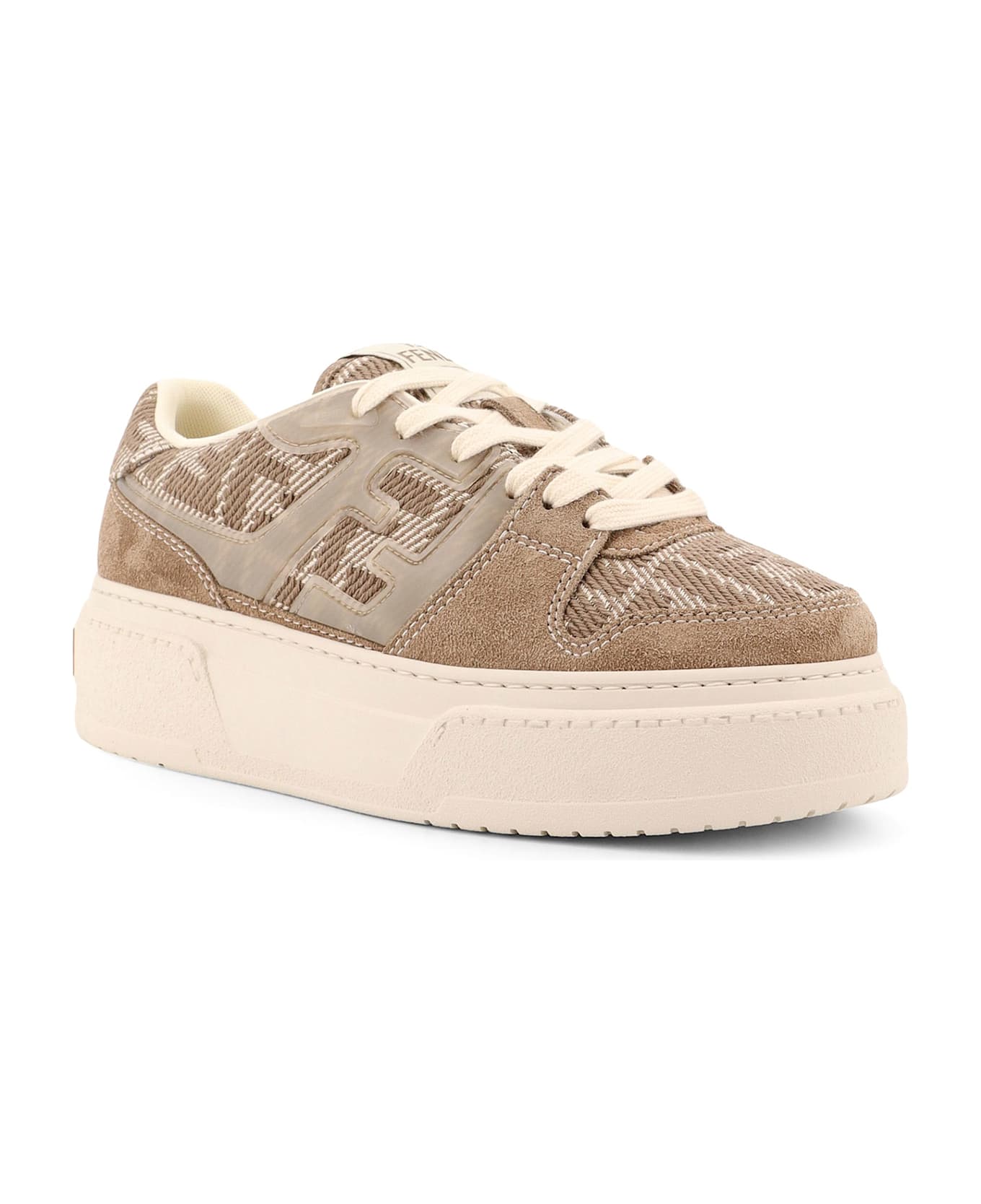 Fendi Match Platform Sneakers - Beige
