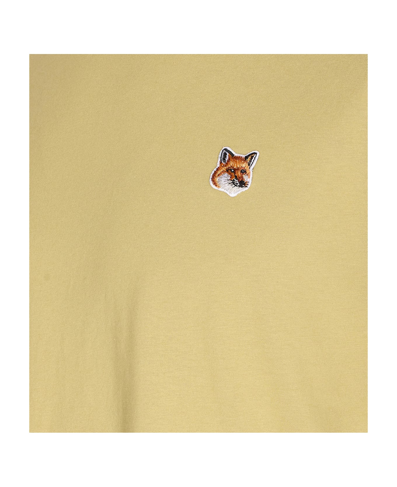 Maison Kitsuné Fox Head Patch T-shirt - Yellow