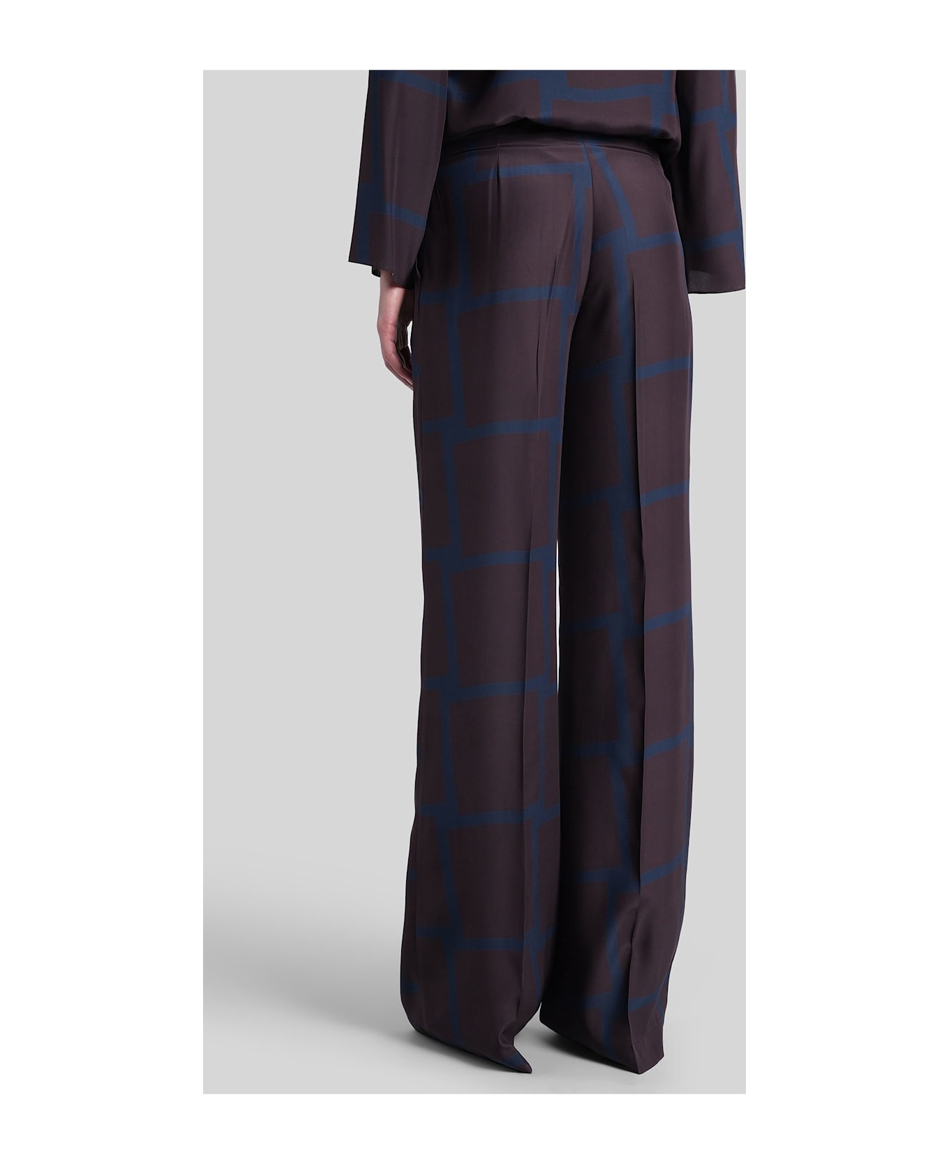 Gianluca Capannolo Valerie Pant Pants In Bordeaux Silk - bordeaux