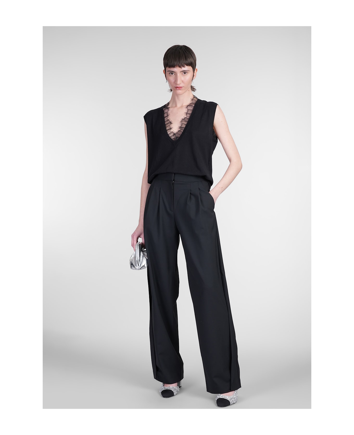 IRO Jayda Vest In Black Cotton - black