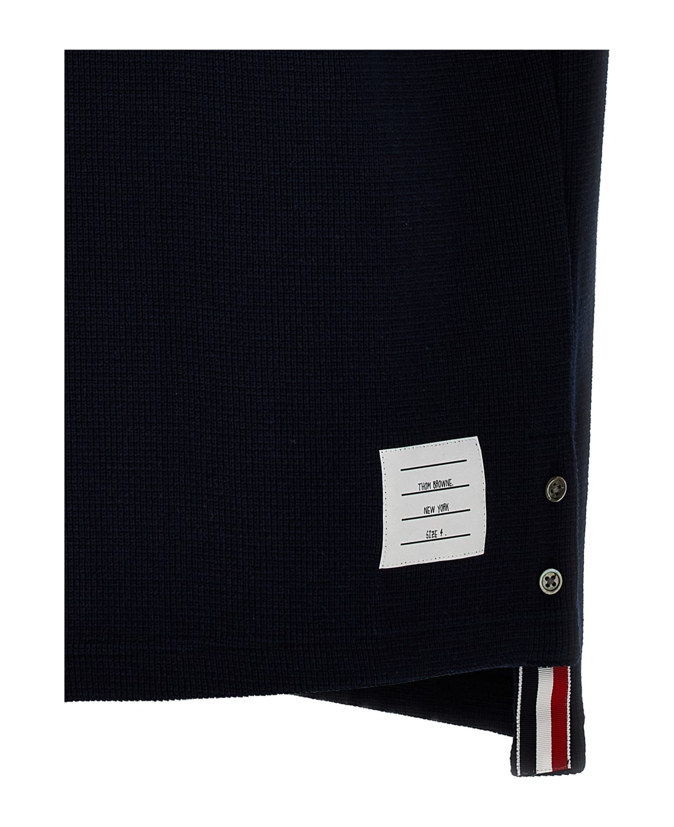 Thom Browne Cotton Knit Shirt - NAVY