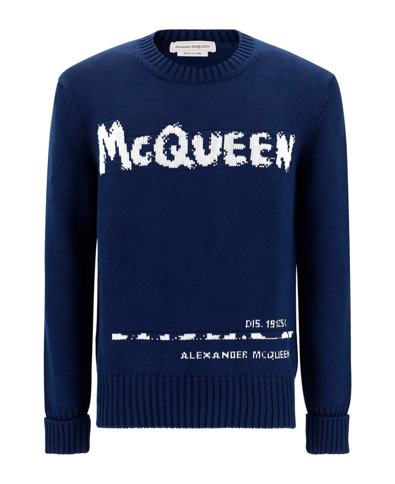 Alexander McQueen Logo Sweater - Blue